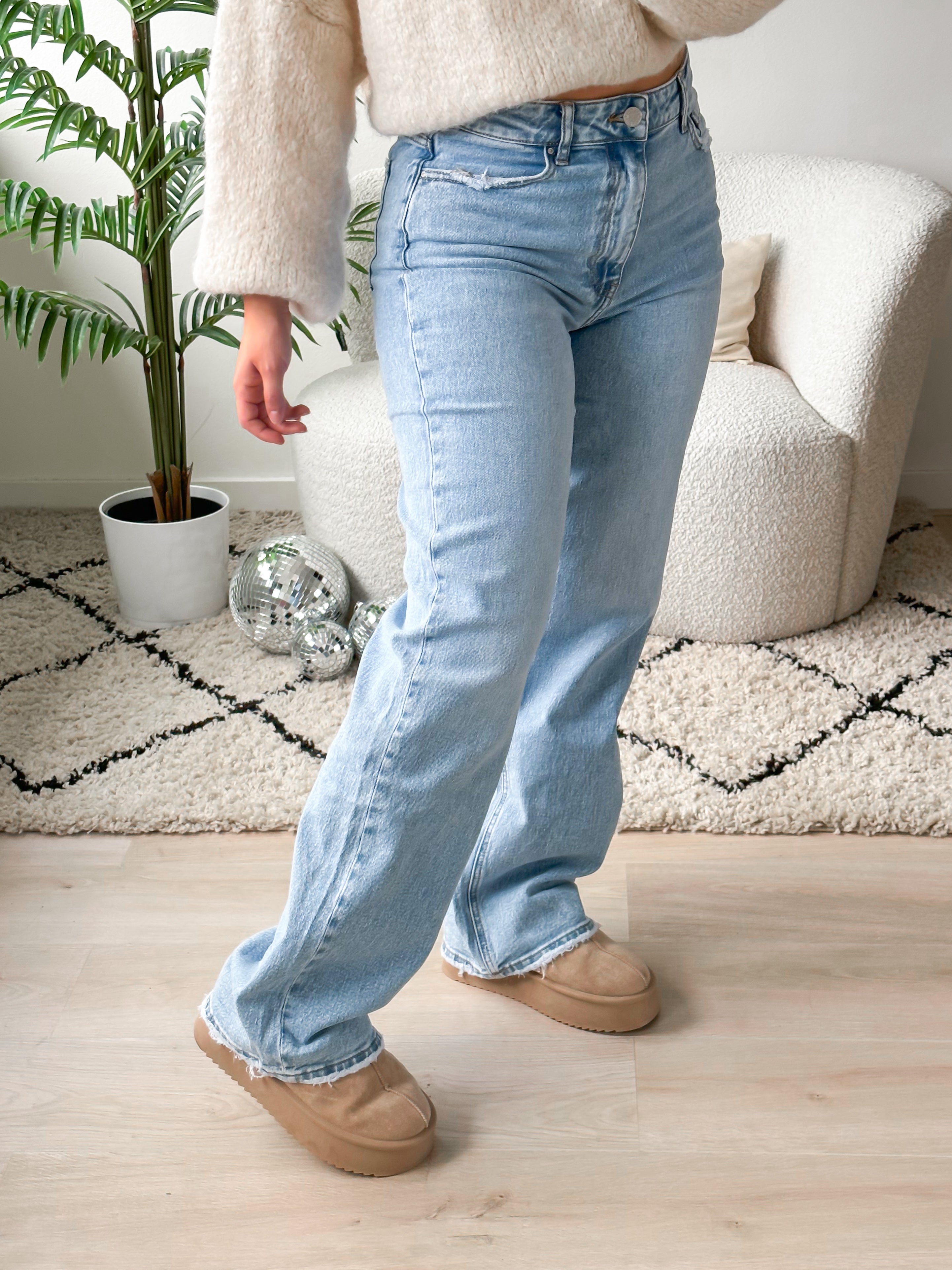 Serene Cove™ | Stretch - Ayla wide jeans light denim