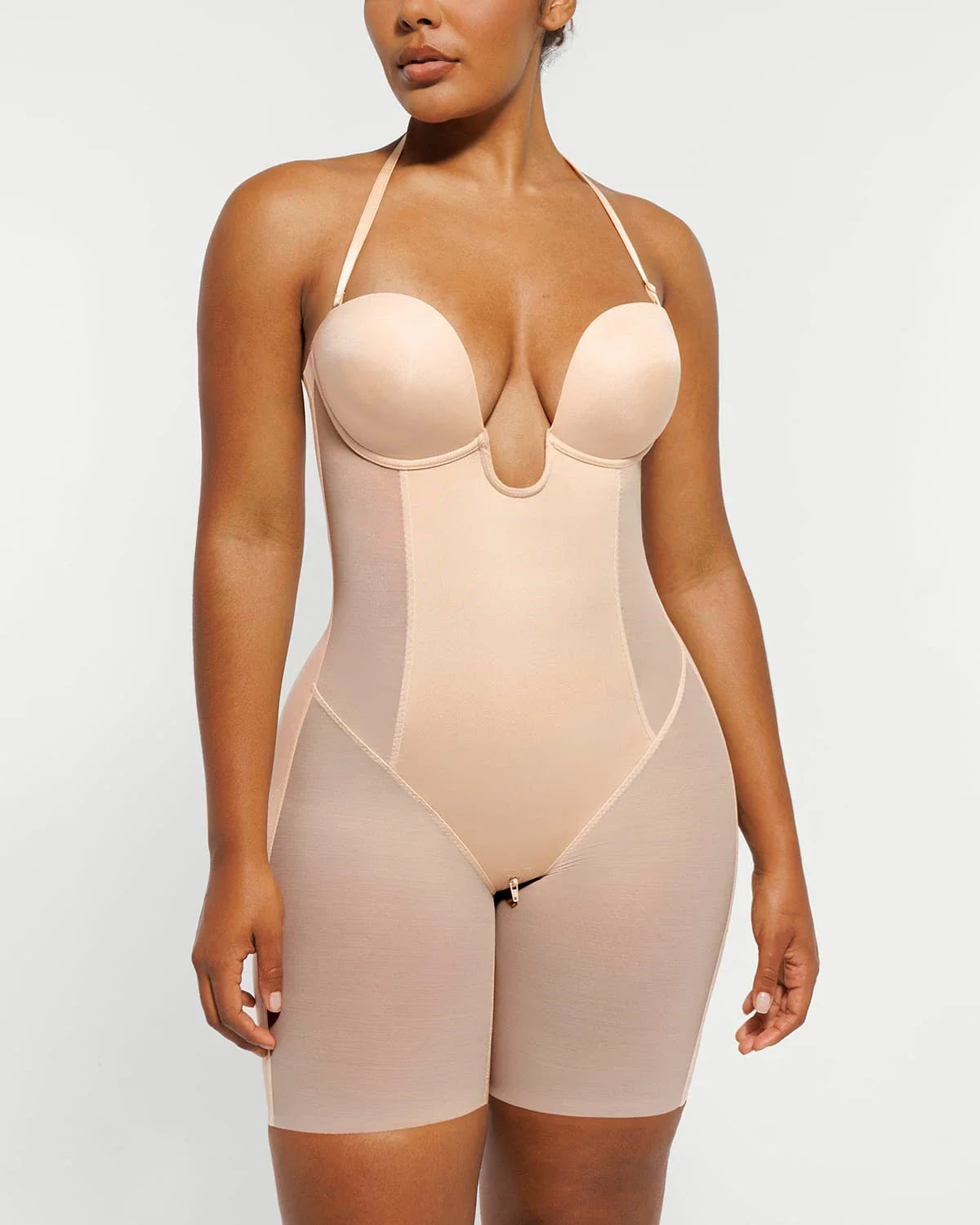 Serene Cove™ | AirSlim® Deep Plunge Butt-Lifting Bodysuit