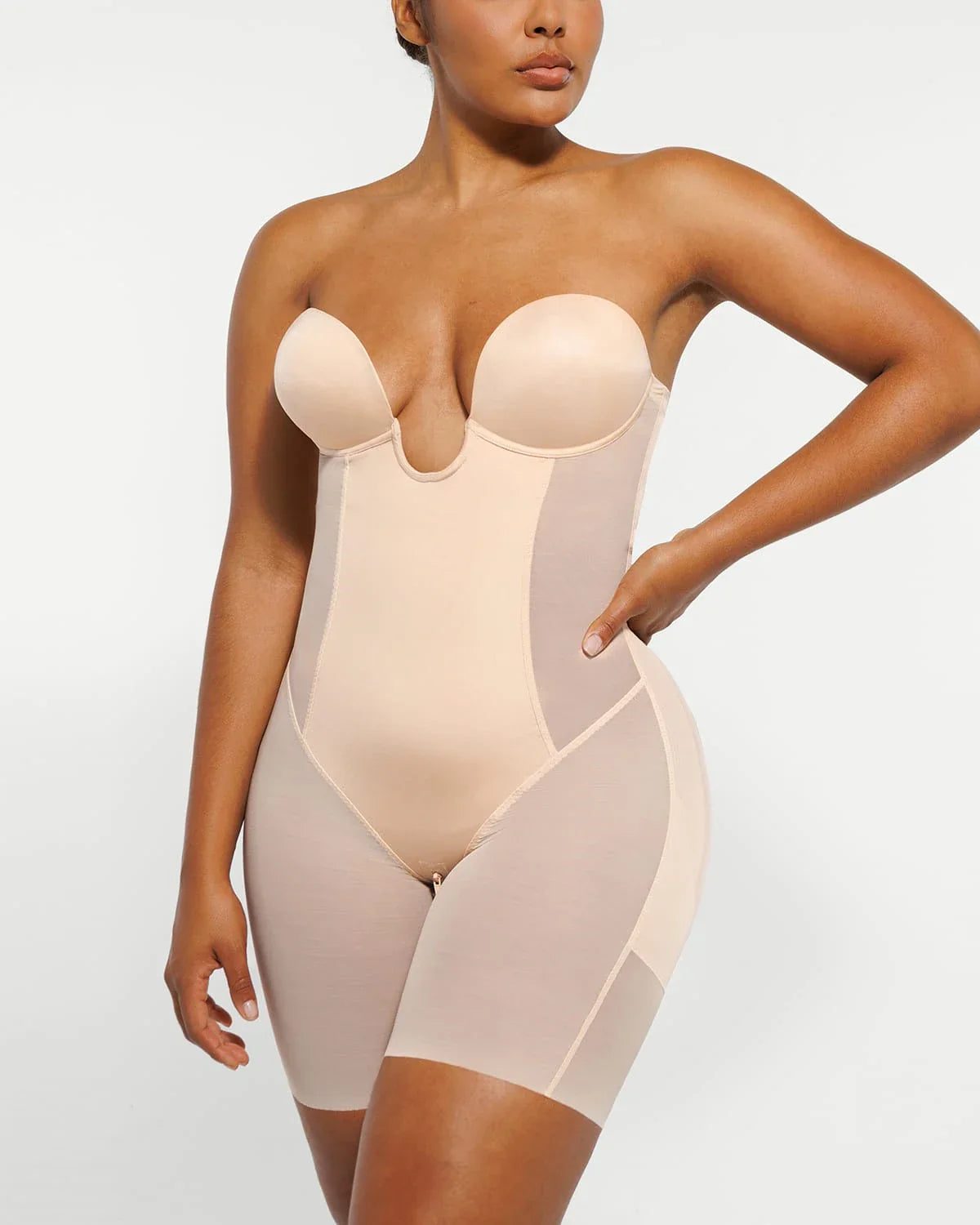 Serene Cove™ | AirSlim® Deep Plunge Butt-Lifting Bodysuit