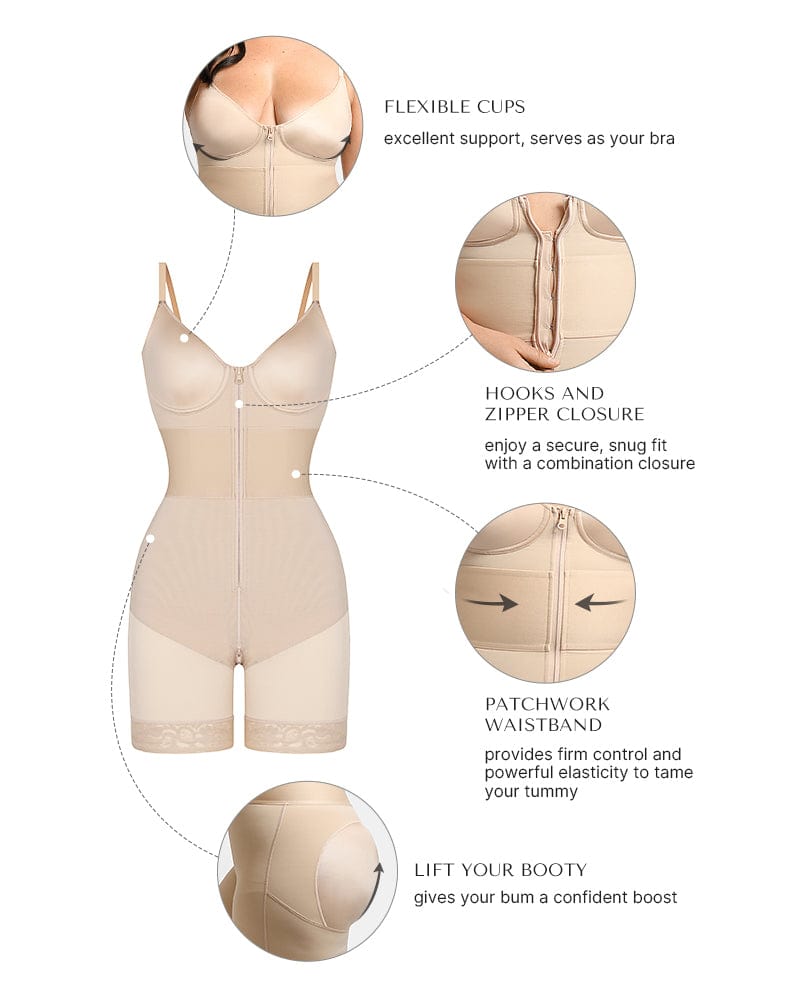 Serene Cove™ | AirSlim® ElasticFuse Waistband Shaping Bodysuit