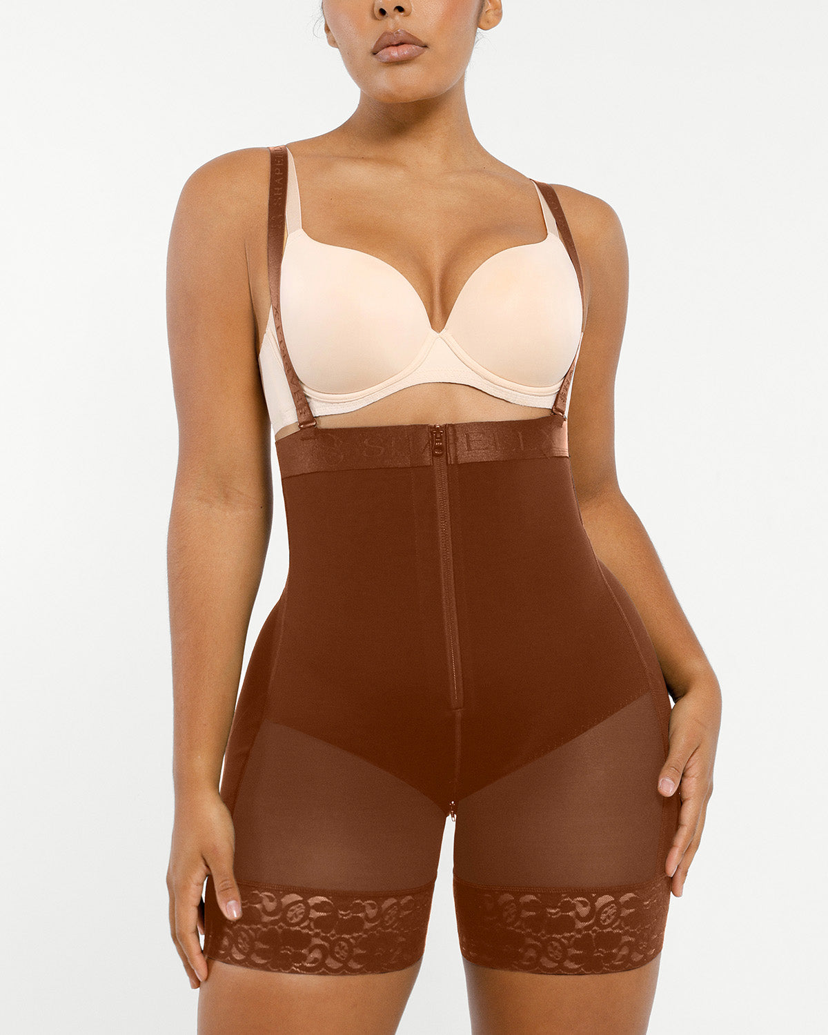 Serene Cove™ | AirSlim® Firm Tummy Compression Bodysuit Shaper With Butt Lifter