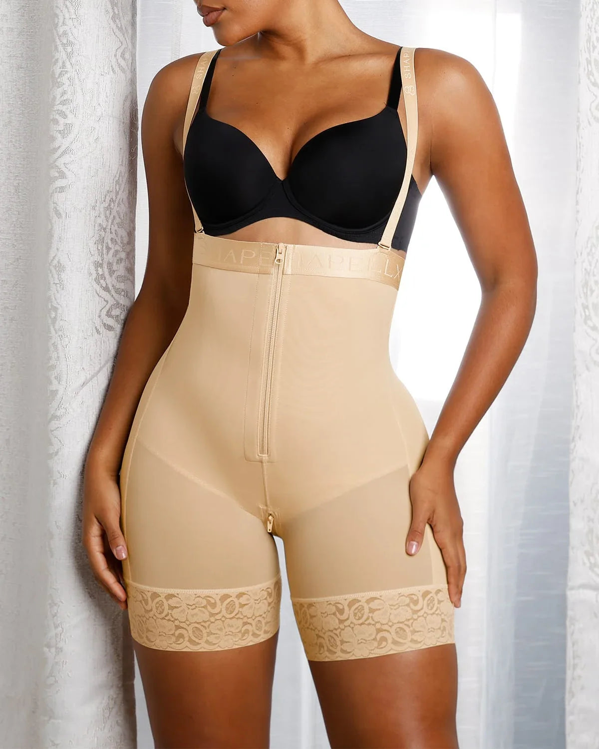 Serene Cove™ | AirSlim® Firm Tummy Compression Bodysuit Shaper With Butt Lifter