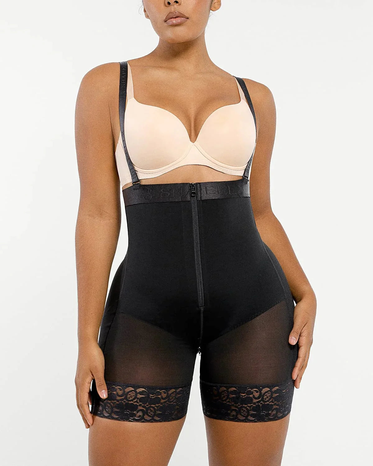 Serene Cove™ | AirSlim® Firm Tummy Compression Bodysuit Shaper With Butt Lifter