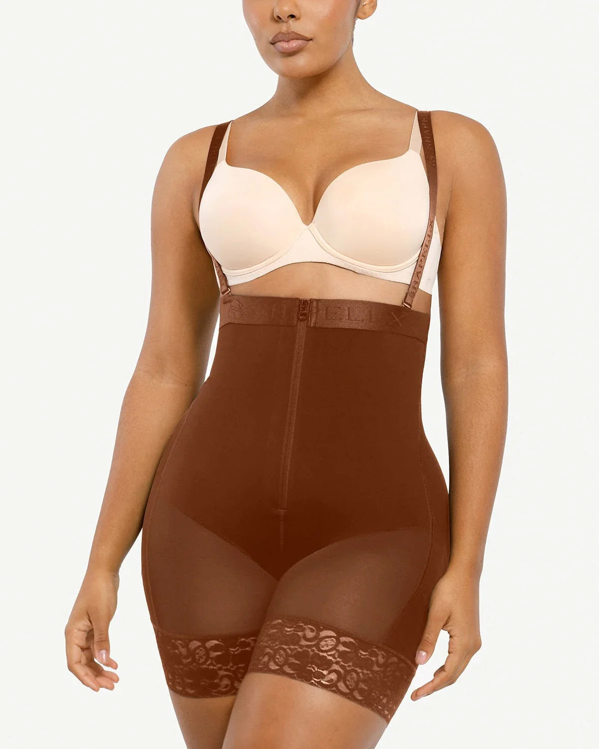 Serene Cove™ | AirSlim® Firm Tummy Compression Bodysuit Shaper With Butt Lifter
