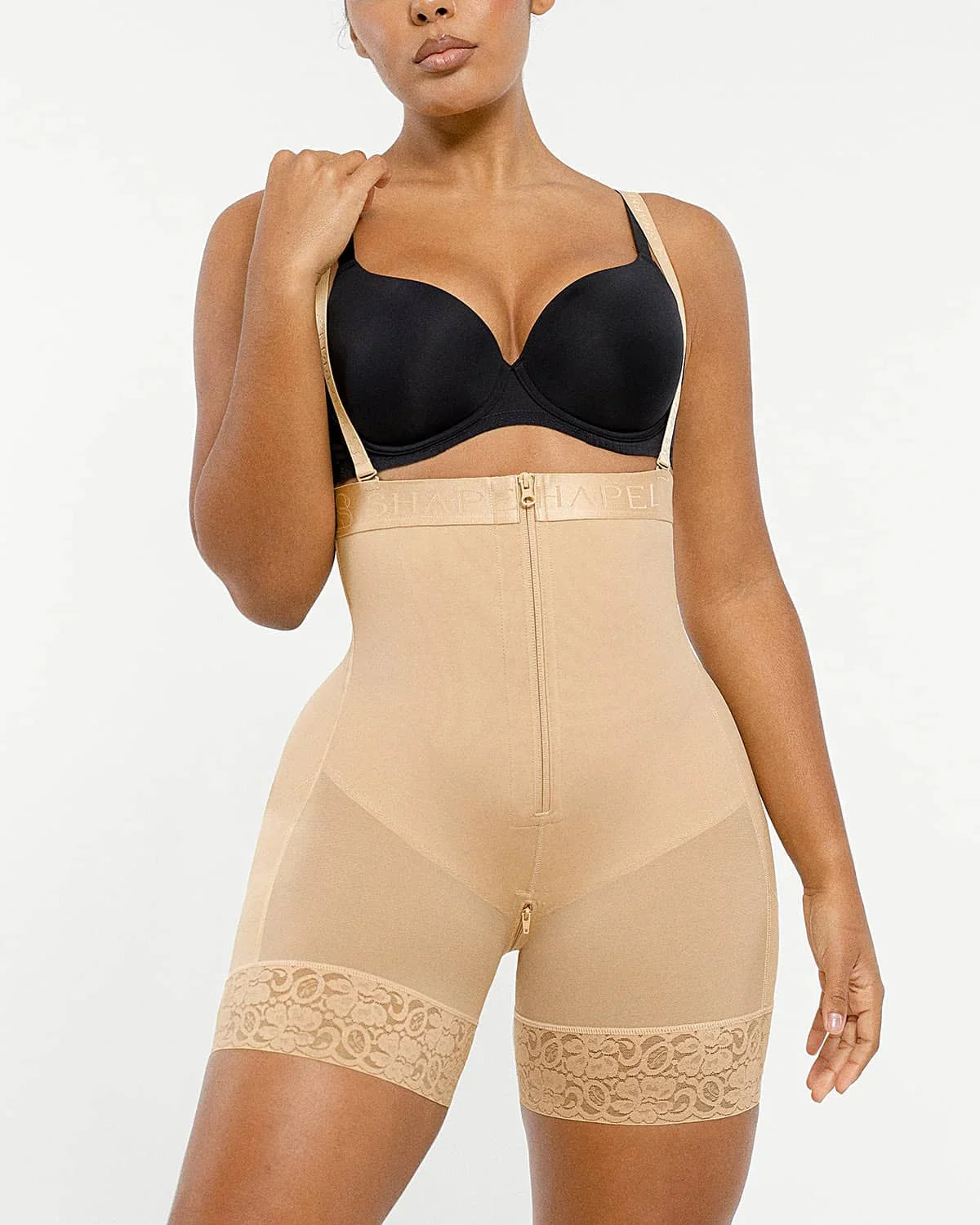 Serene Cove™ | AirSlim® Firm Tummy Compression Bodysuit Shaper With Butt Lifter