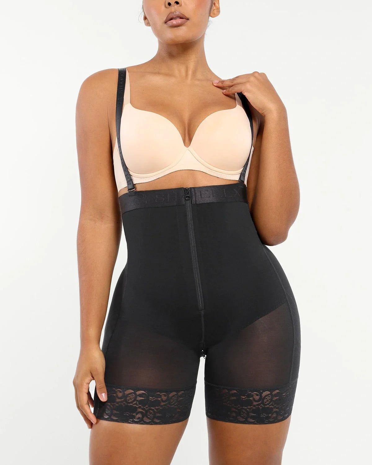 Serene Cove™ | AirSlim® Firm Tummy Compression Bodysuit Shaper With Butt Lifter