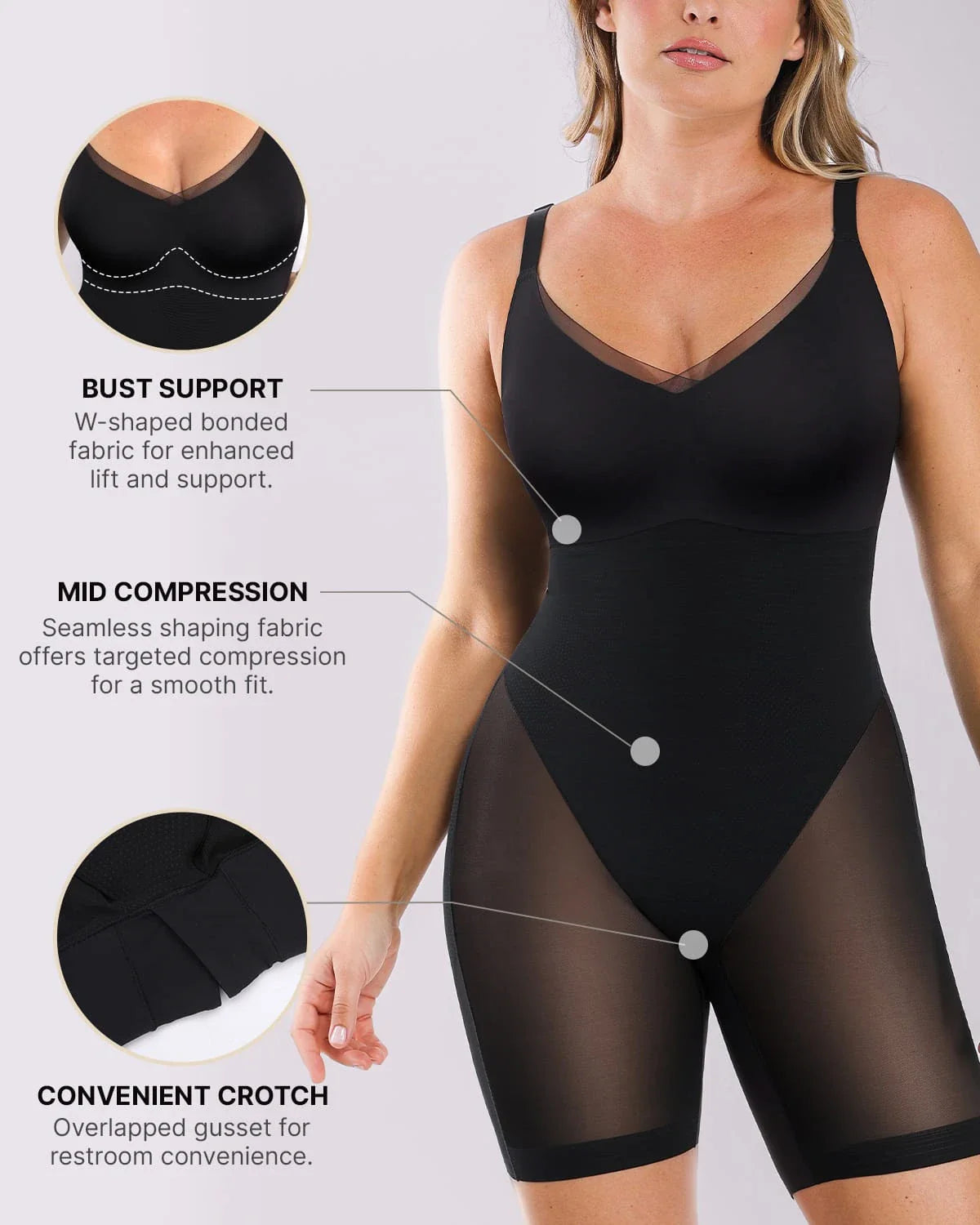 Serene Cove™ | AirSlim® Mesh Smooth Butt-Lifting Bodysuit