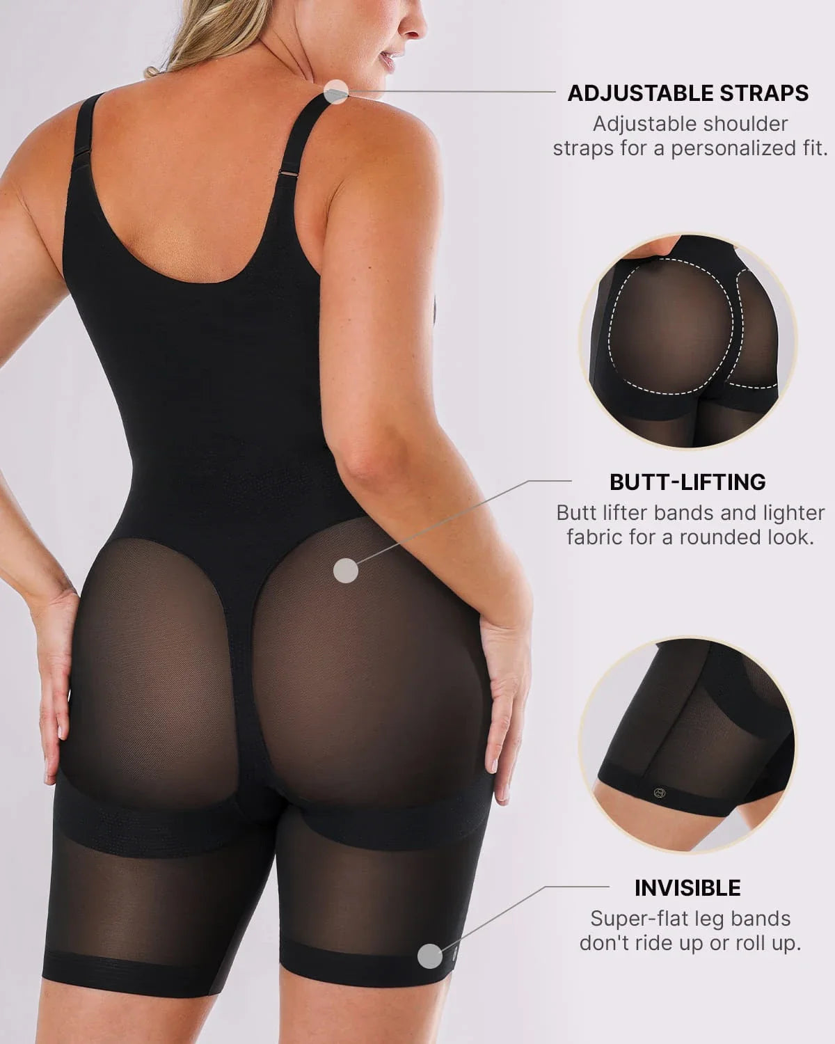 Serene Cove™ | AirSlim® Mesh Smooth Butt-Lifting Bodysuit