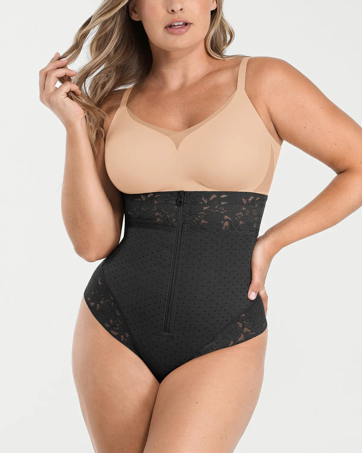 Serene Cove™ | AirSlim® Mid-Rise Polka Dot Shaping Panty