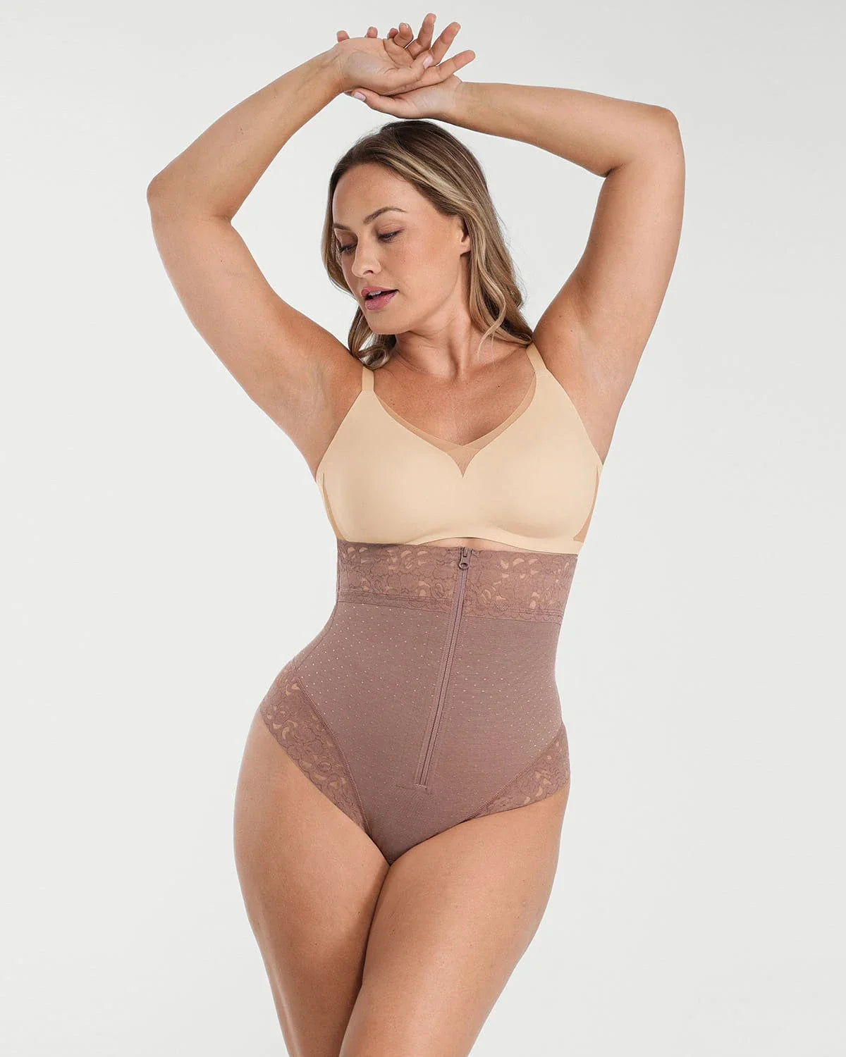 Serene Cove™ | AirSlim® Mid-Rise Polka Dot Shaping Panty