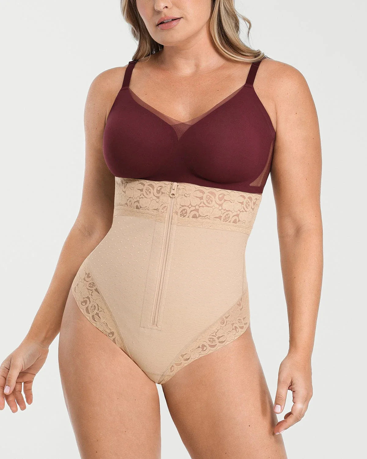 Serene Cove™ | AirSlim® Mid-Rise Polka Dot Shaping Panty