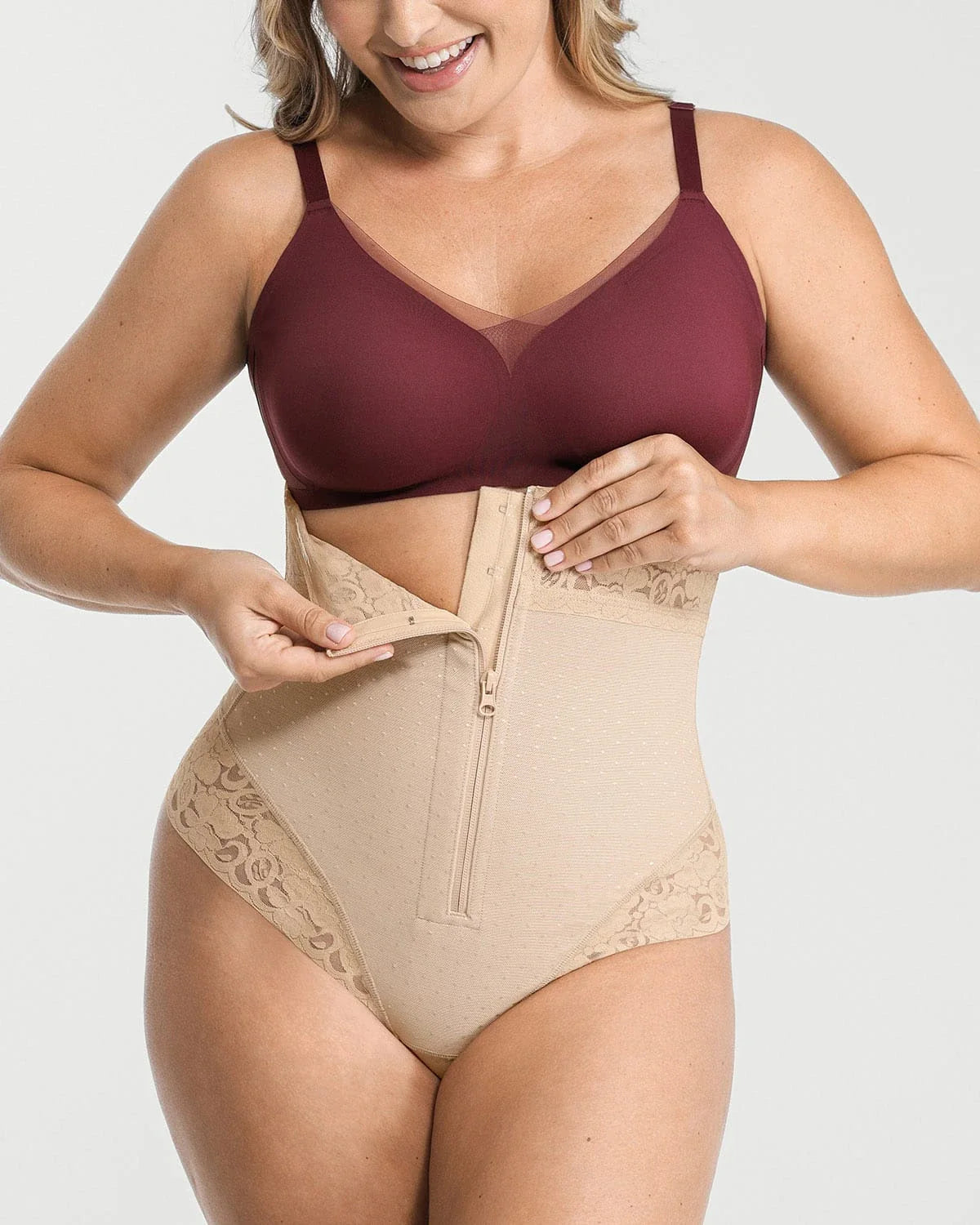 Serene Cove™ | AirSlim® Mid-Rise Polka Dot Shaping Panty