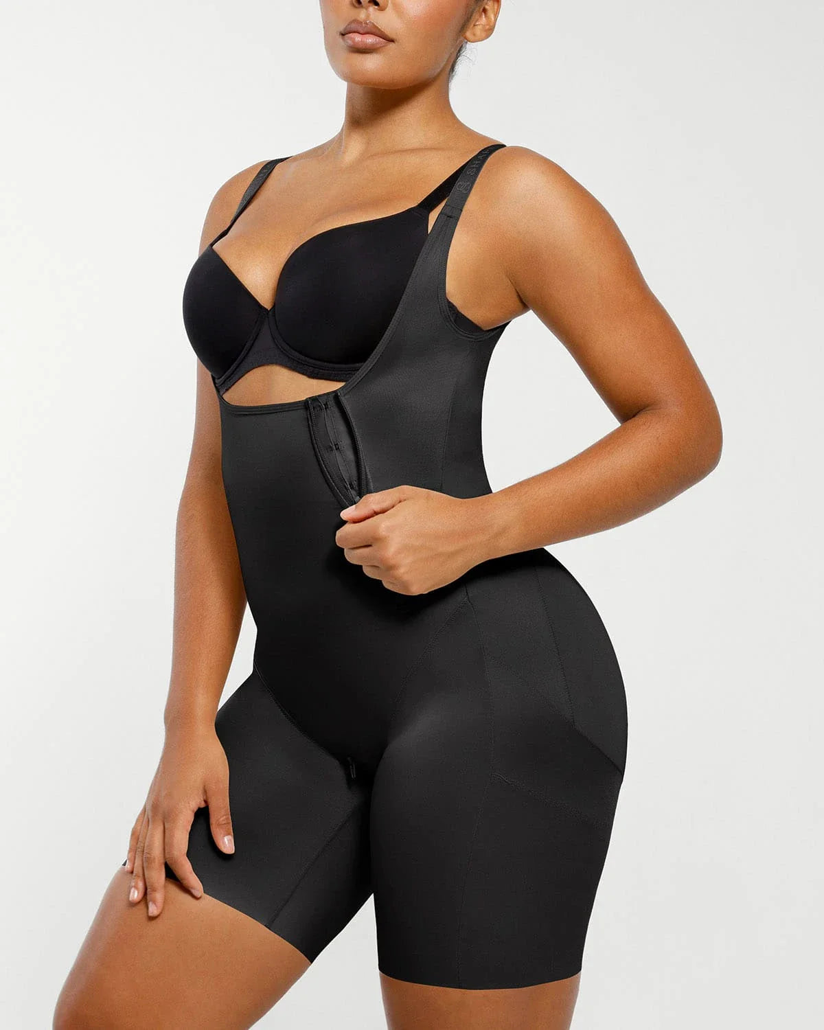 Serene Cove™ | AirSlim® Open Bust Butt-Lifting Full Bodysuit