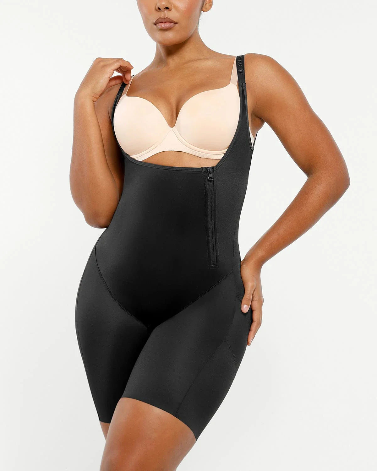Serene Cove™ | AirSlim® Open Bust Butt-Lifting Full Bodysuit
