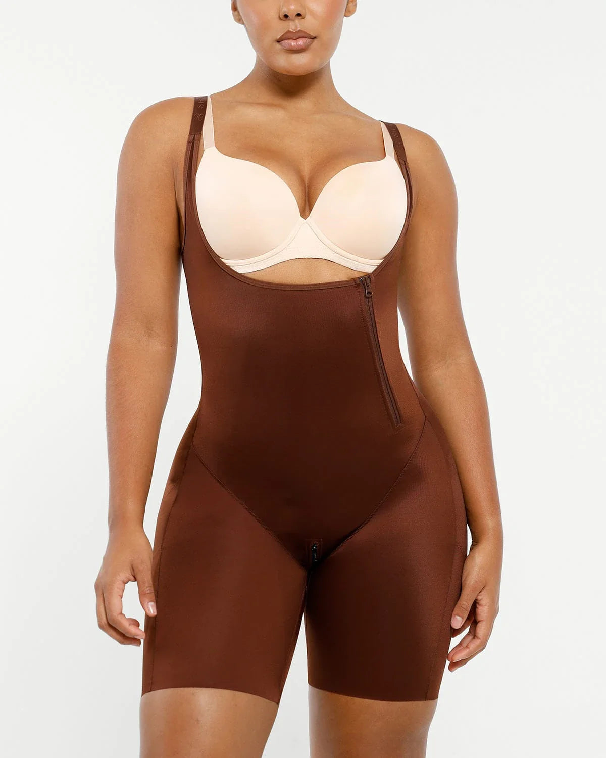 Serene Cove™ | AirSlim® Open Bust Butt-Lifting Full Bodysuit