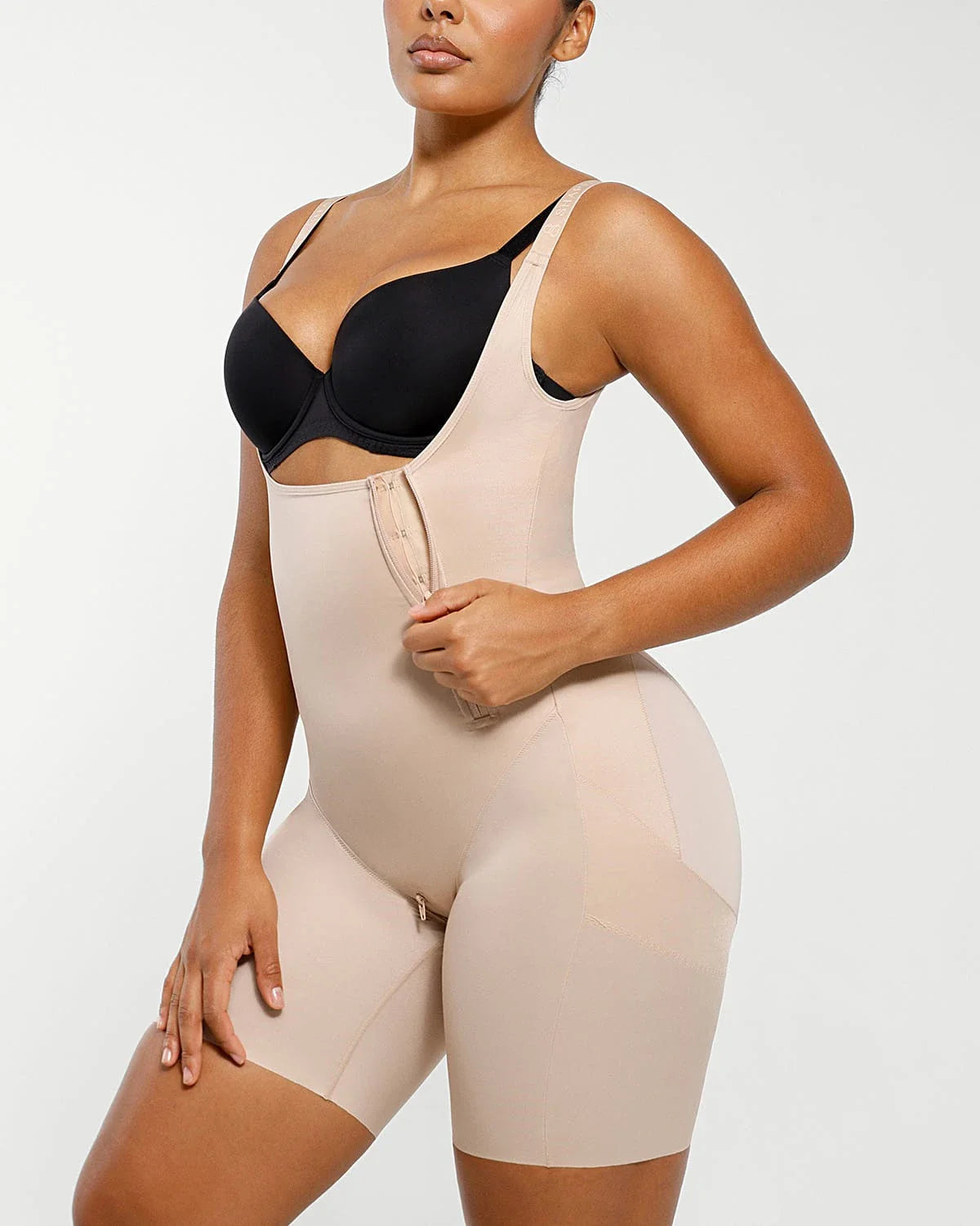 Serene Cove™ | AirSlim® Open Bust Butt-Lifting Full Bodysuit