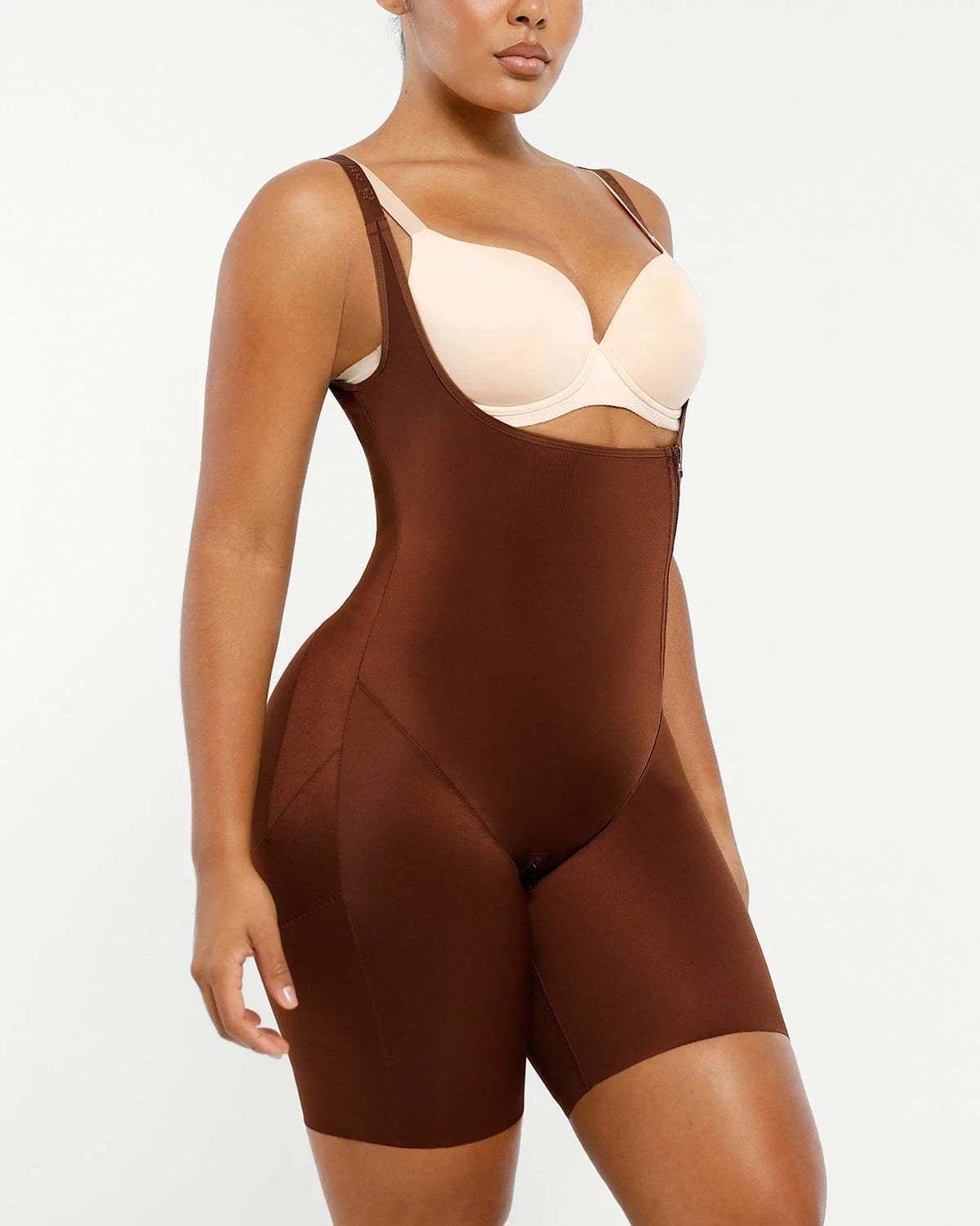 Serene Cove™ | AirSlim® Open Bust Butt-Lifting Full Bodysuit