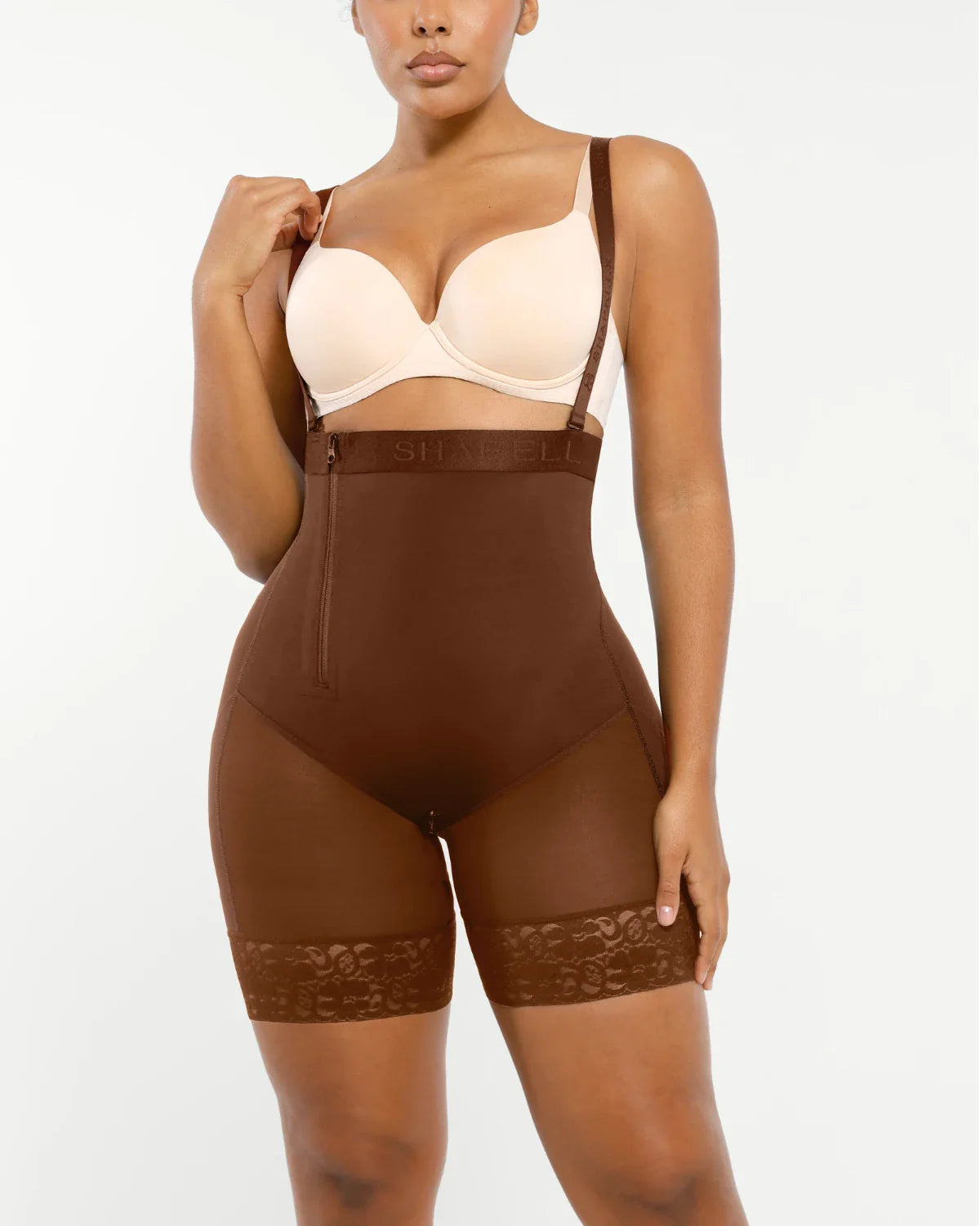 Serene Cove™ | AirSlim® Firm Tummy Compression Bodysuit Shaper With Butt Lifter