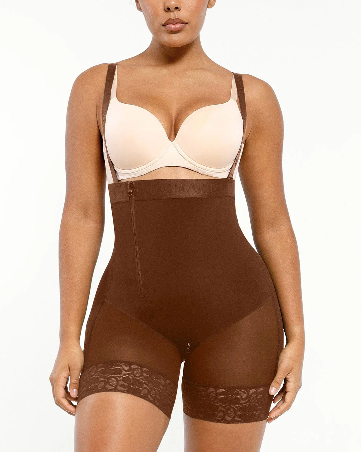 Serene Cove™ | AirSlim® Firm Tummy Compression Bodysuit Shaper With Butt Lifter