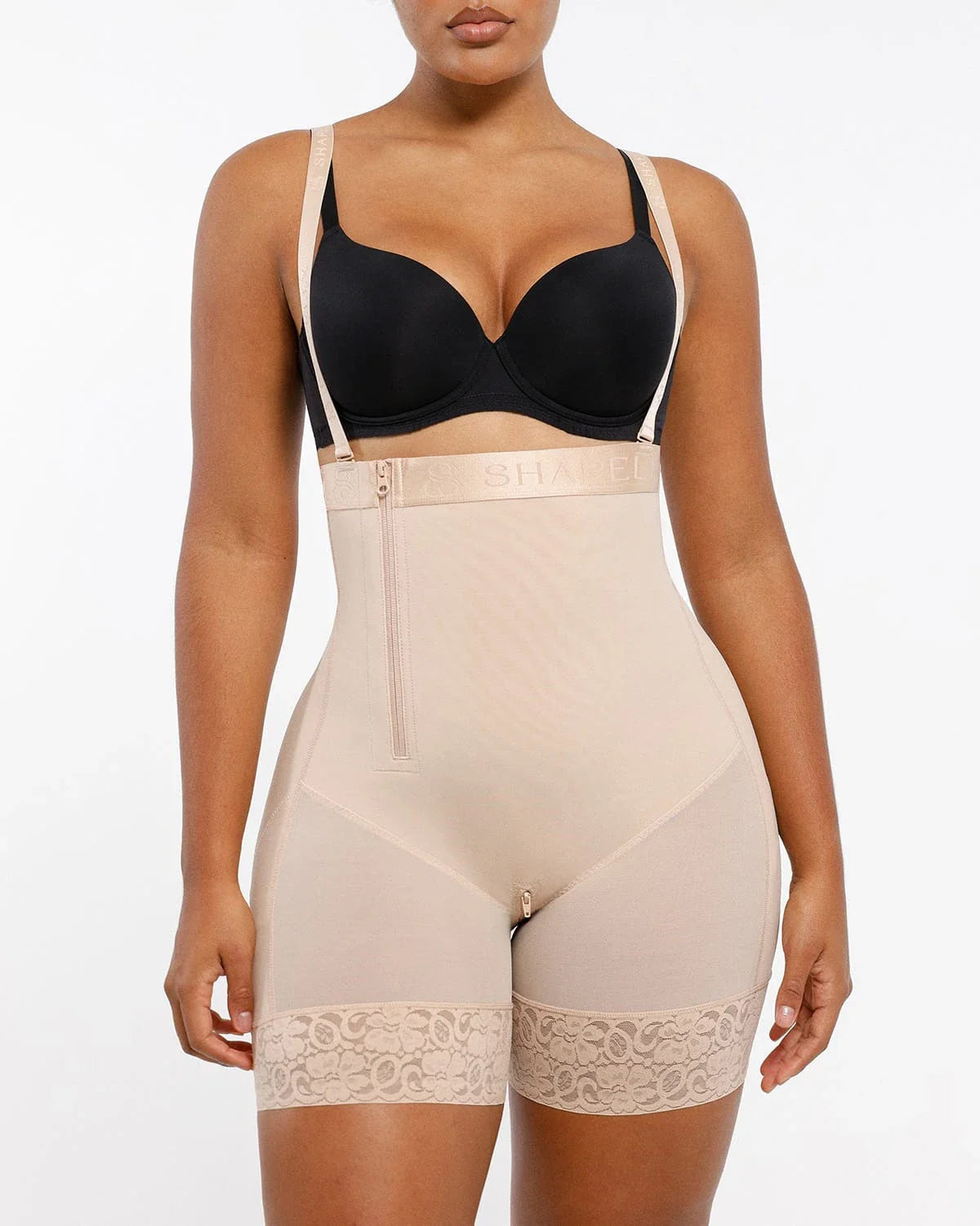 Serene Cove™ | AirSlim® Postpartum Side Zipper Support Shorts