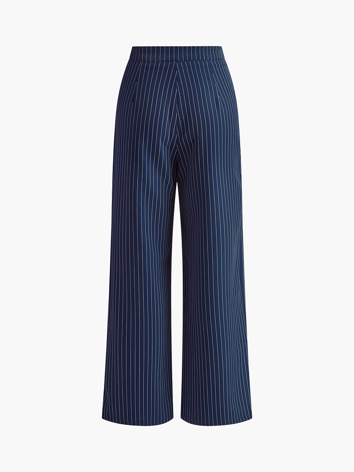 Serene Cove™ | Pinstripe Pleated Wide-Leg Pants