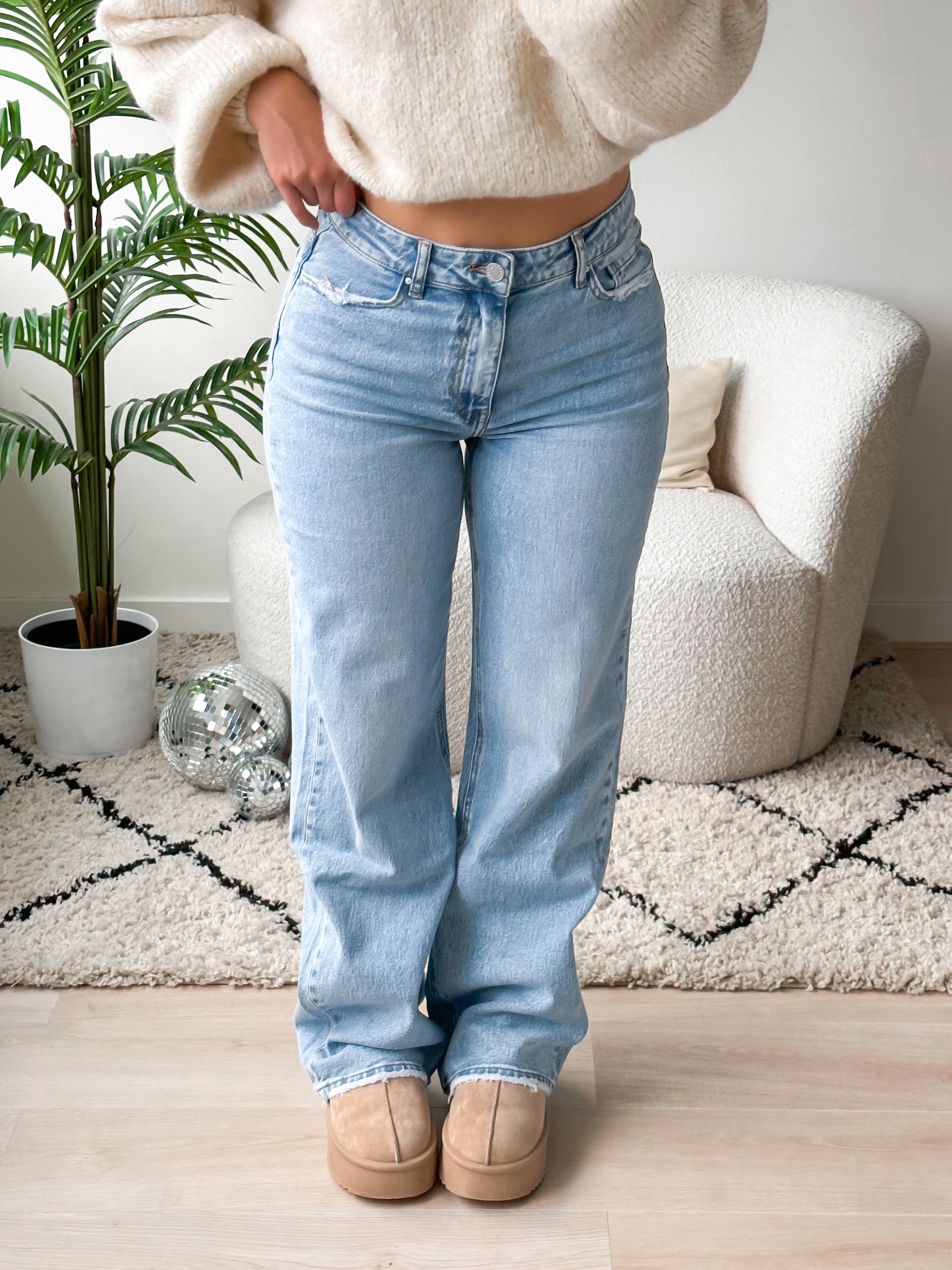 Serene Cove™ | Stretch - Ayla wide jeans light denim