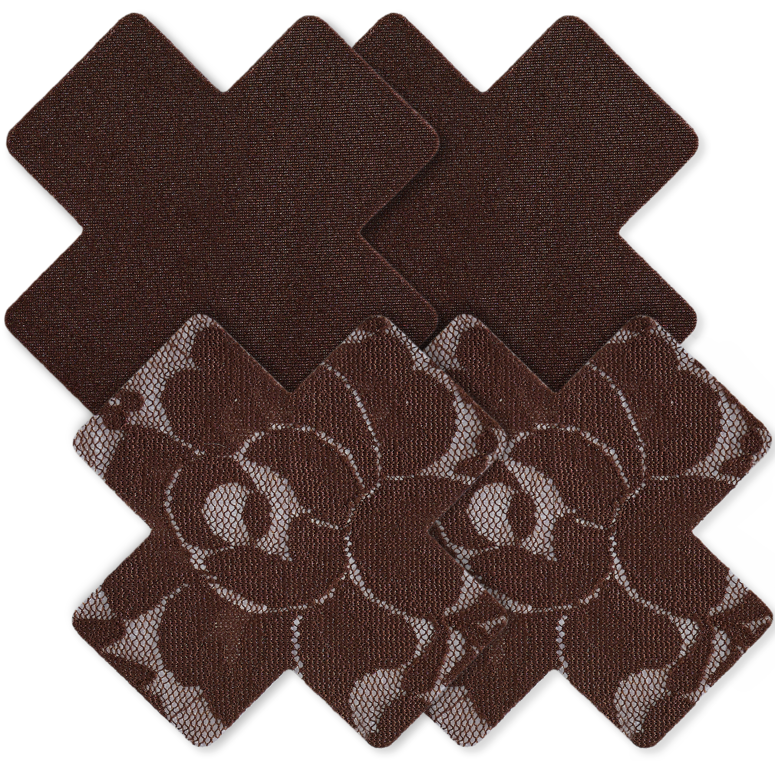 Serene Cove™ | Cross Nipple Covers - Fabric