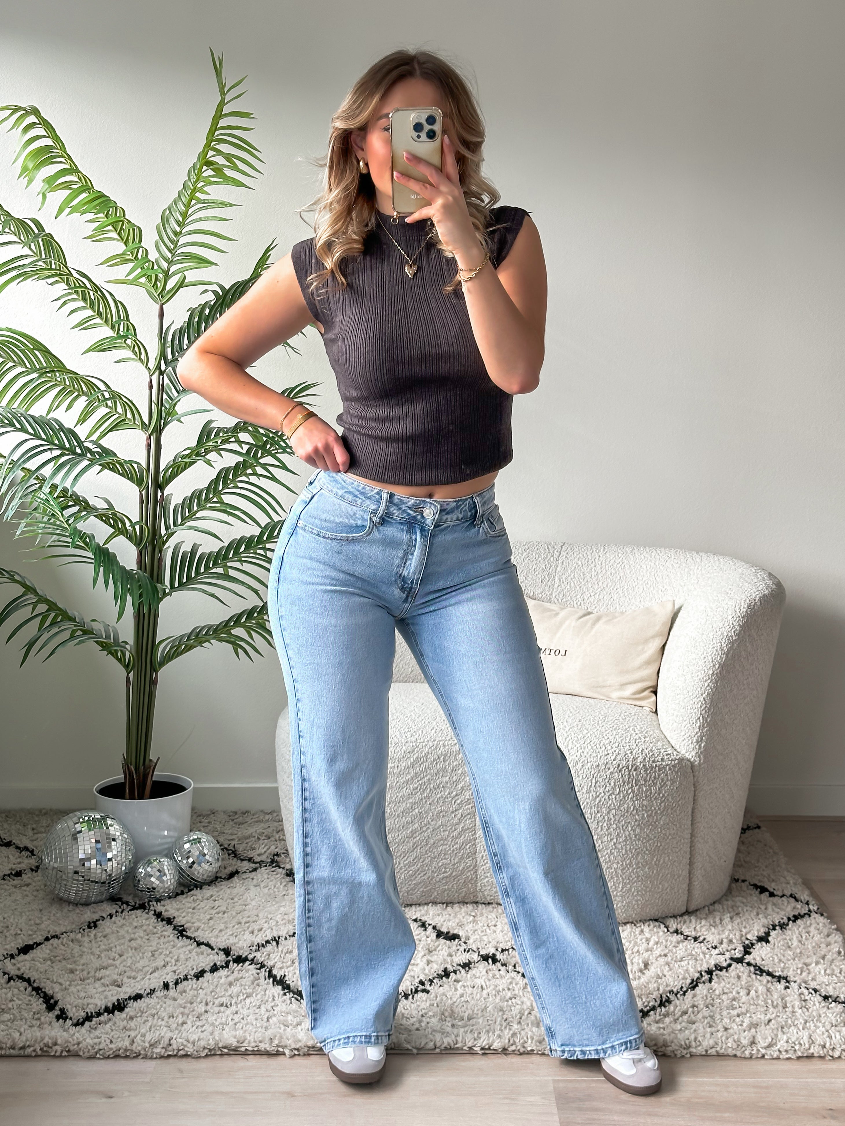 Serene Cove™ | Stretch - Maya wide jeans light denim