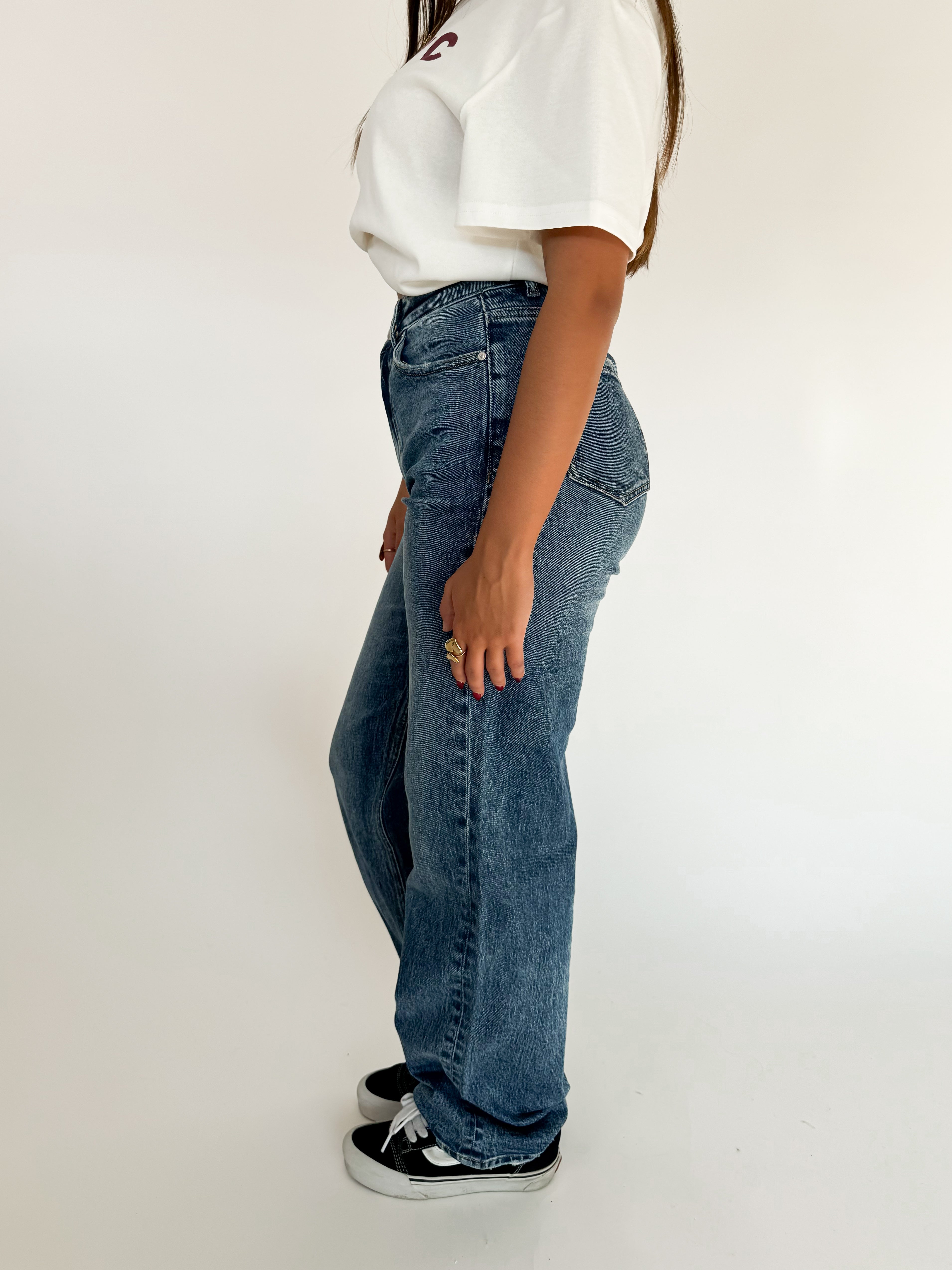 Serene Cove™ | Stretch - Ayla wide jeans dark denim