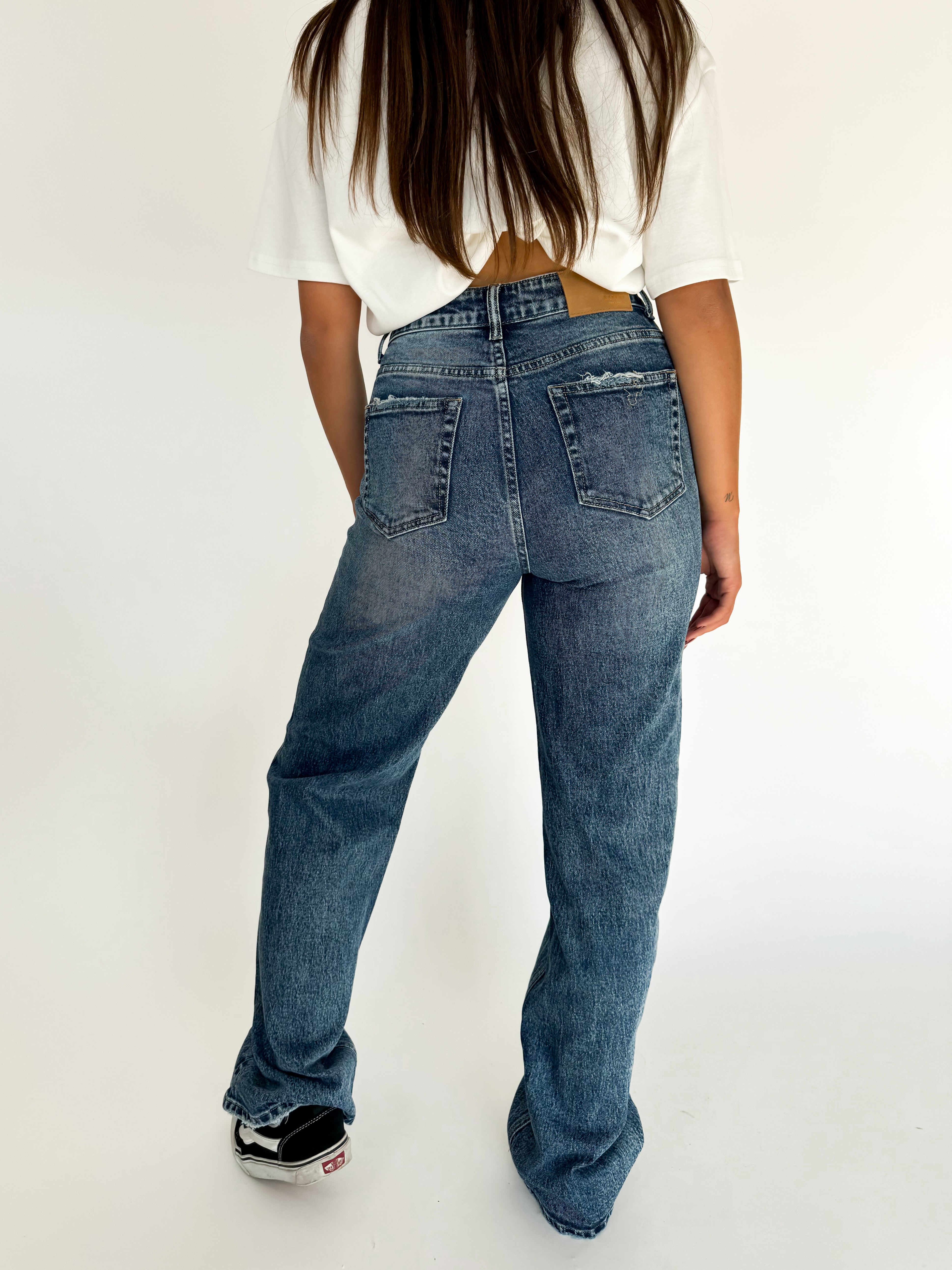 Serene Cove™ | Stretch - Ayla wide jeans dark denim