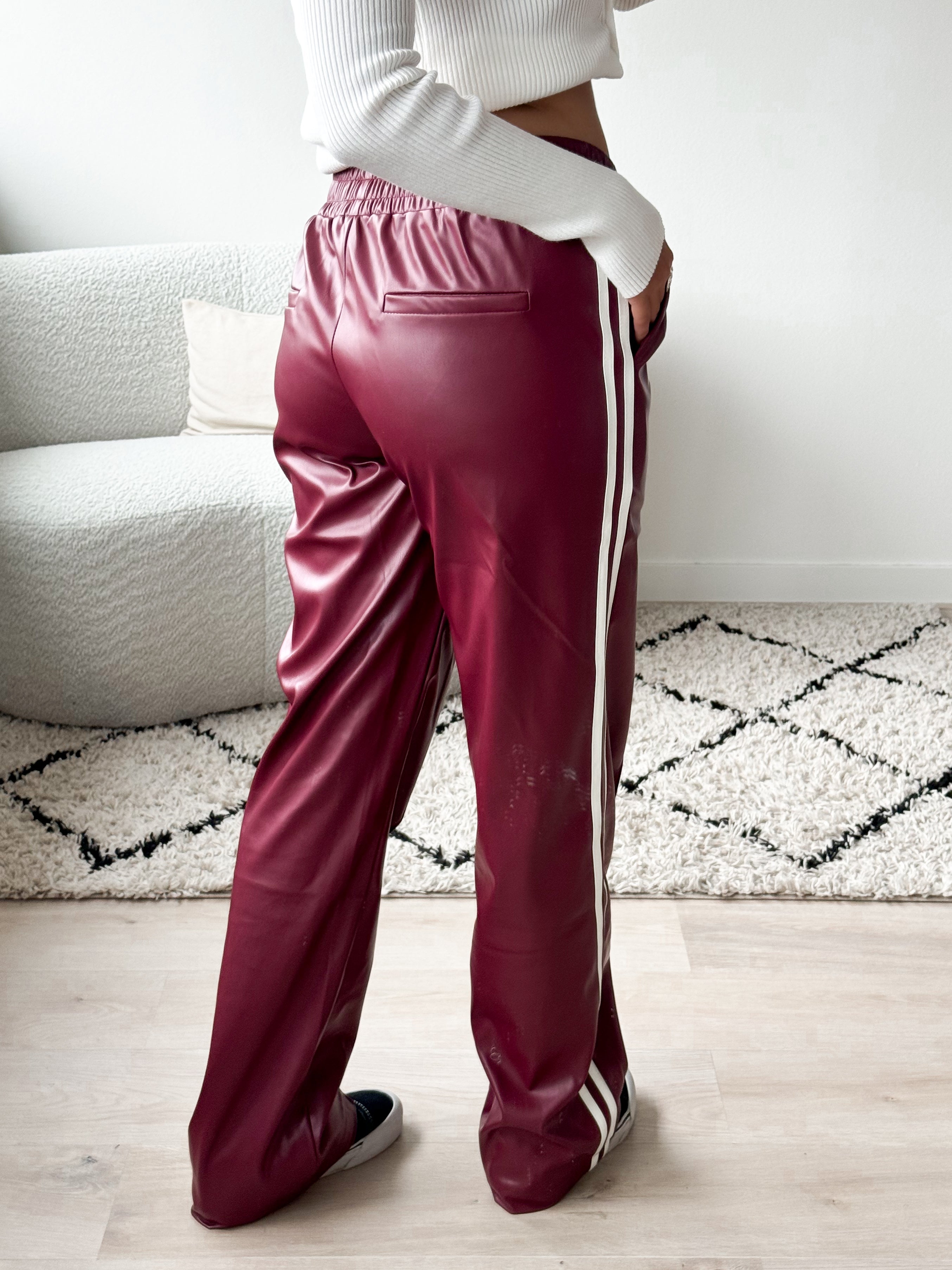 Serene Cove™ | Avalon leather pants bordeaux
