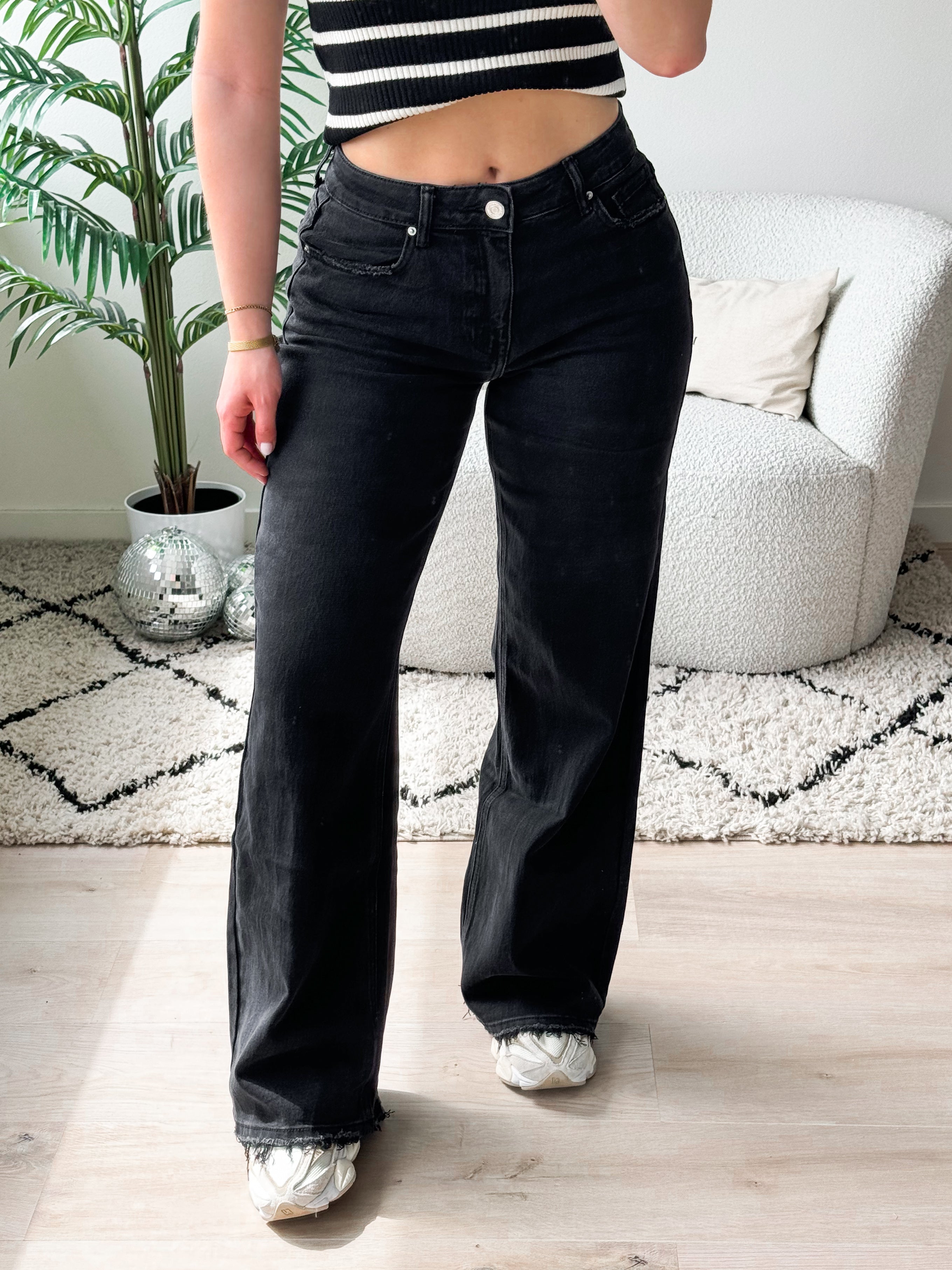 Serene Cove™ | Stretch - Maya wide jeans black