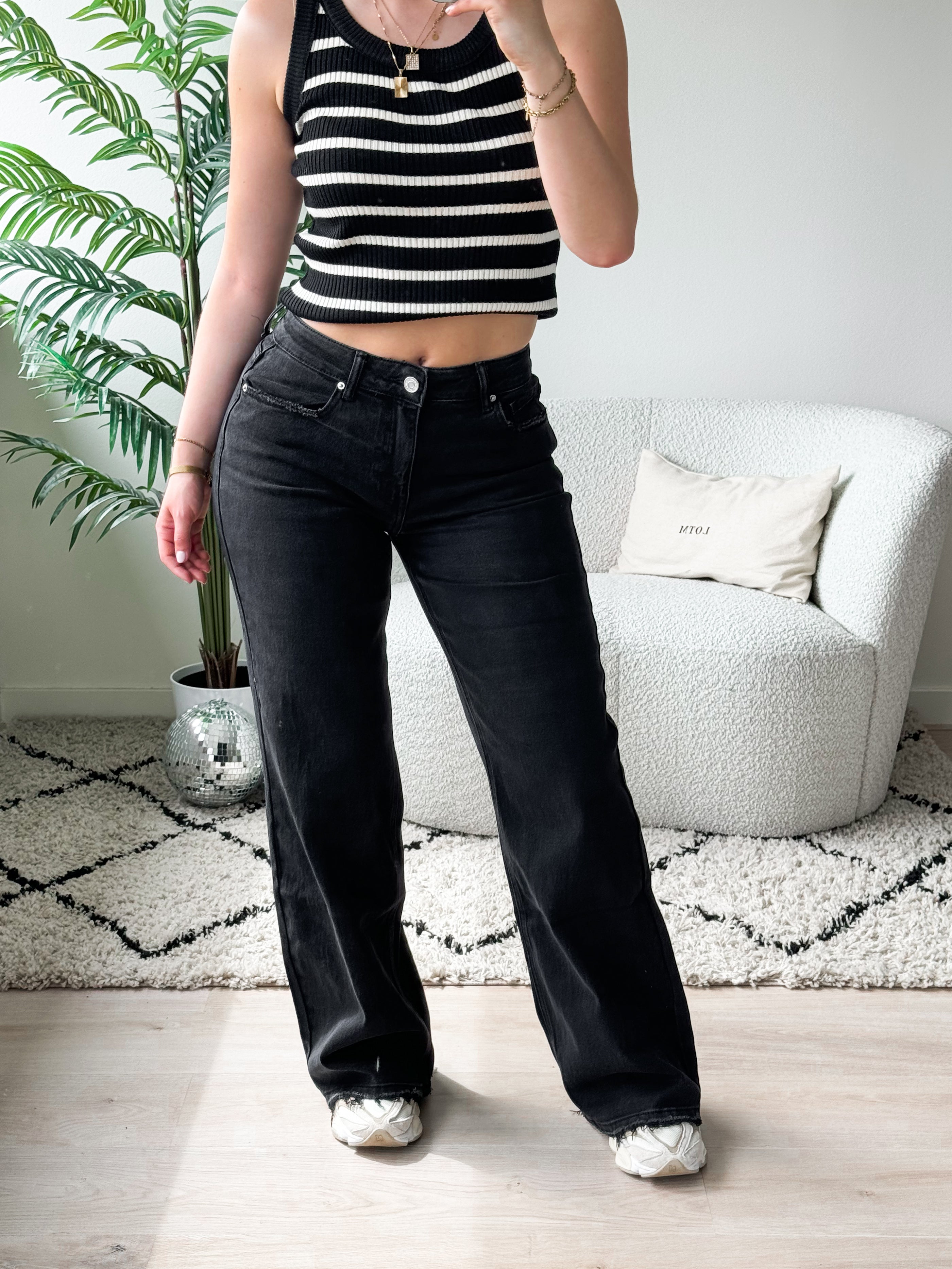 Serene Cove™ | Stretch - Maya wide jeans black