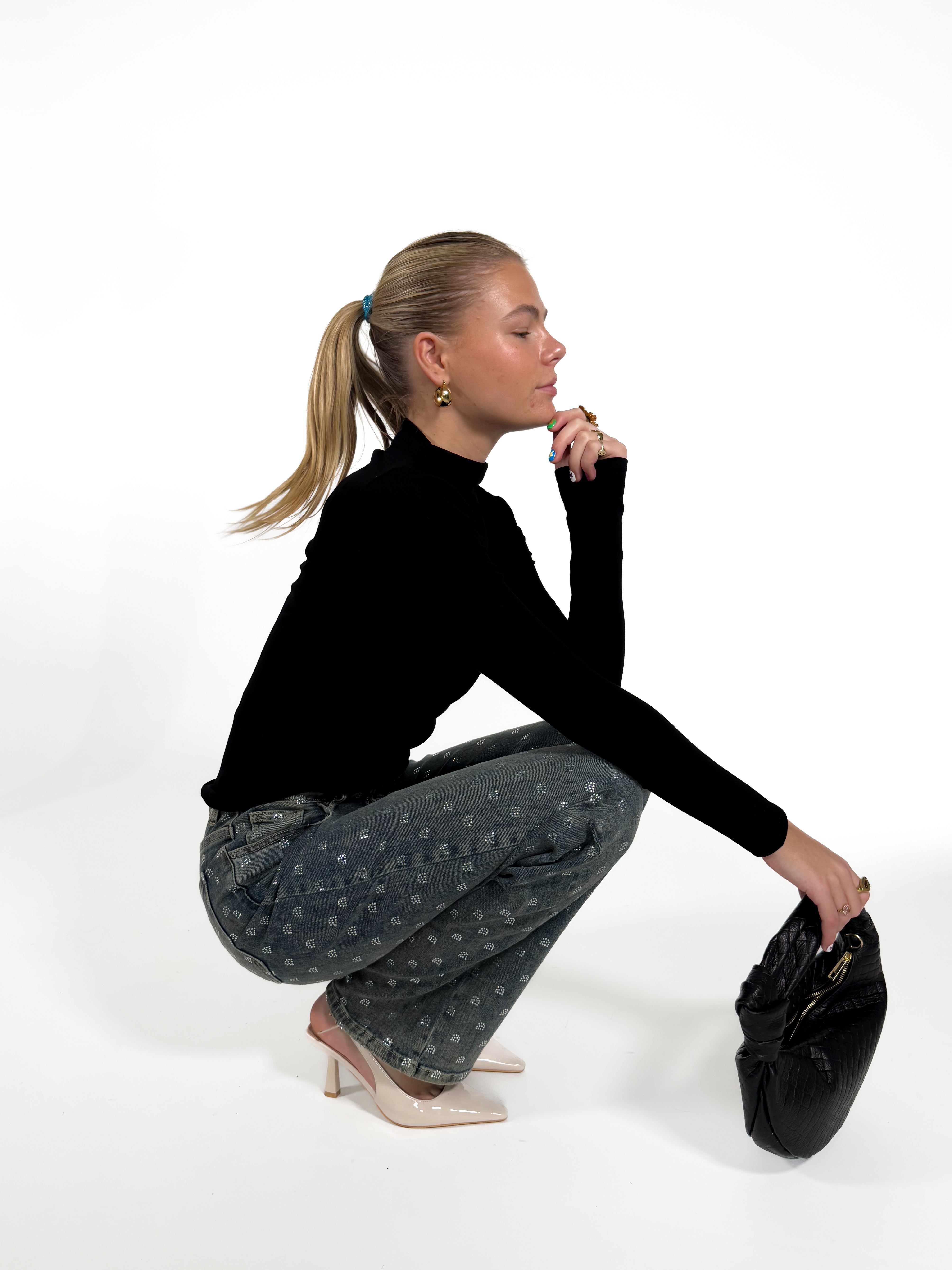 Serene Cove™ | Stretch - Elize wide jeans washed denim