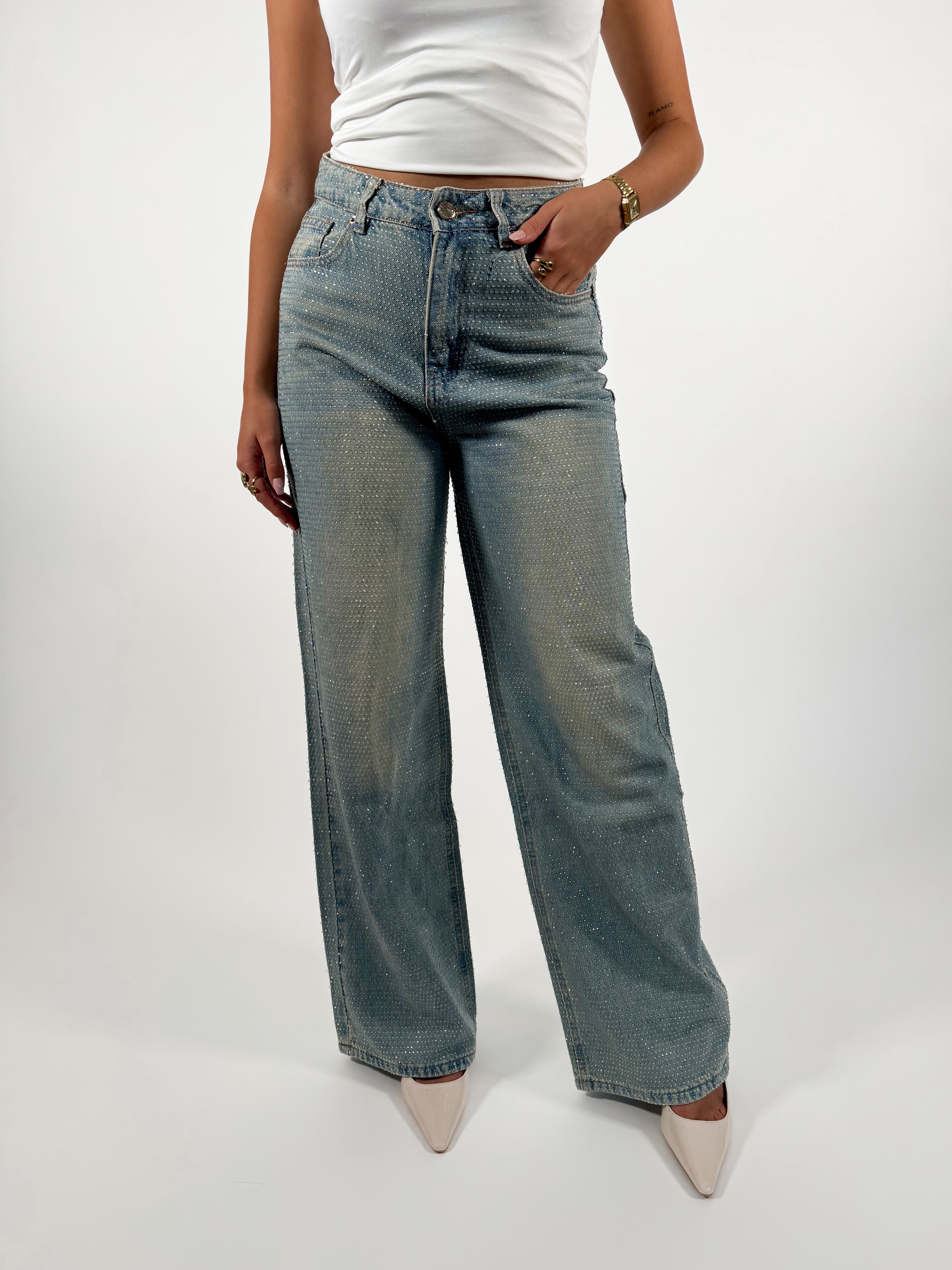 Serene Cove™ | Liv wide jeans washed denim