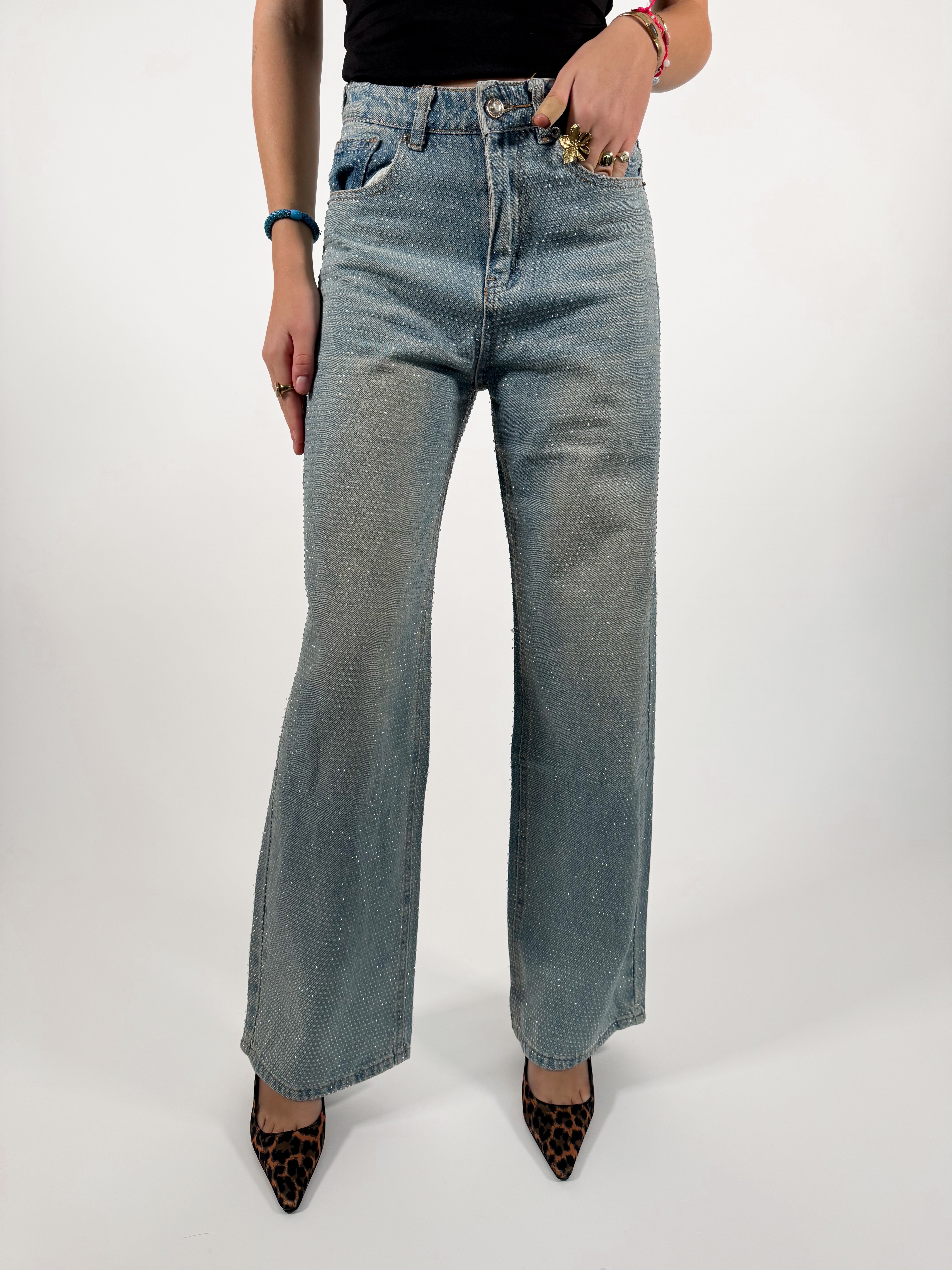 Serene Cove™ | Liv wide jeans washed denim