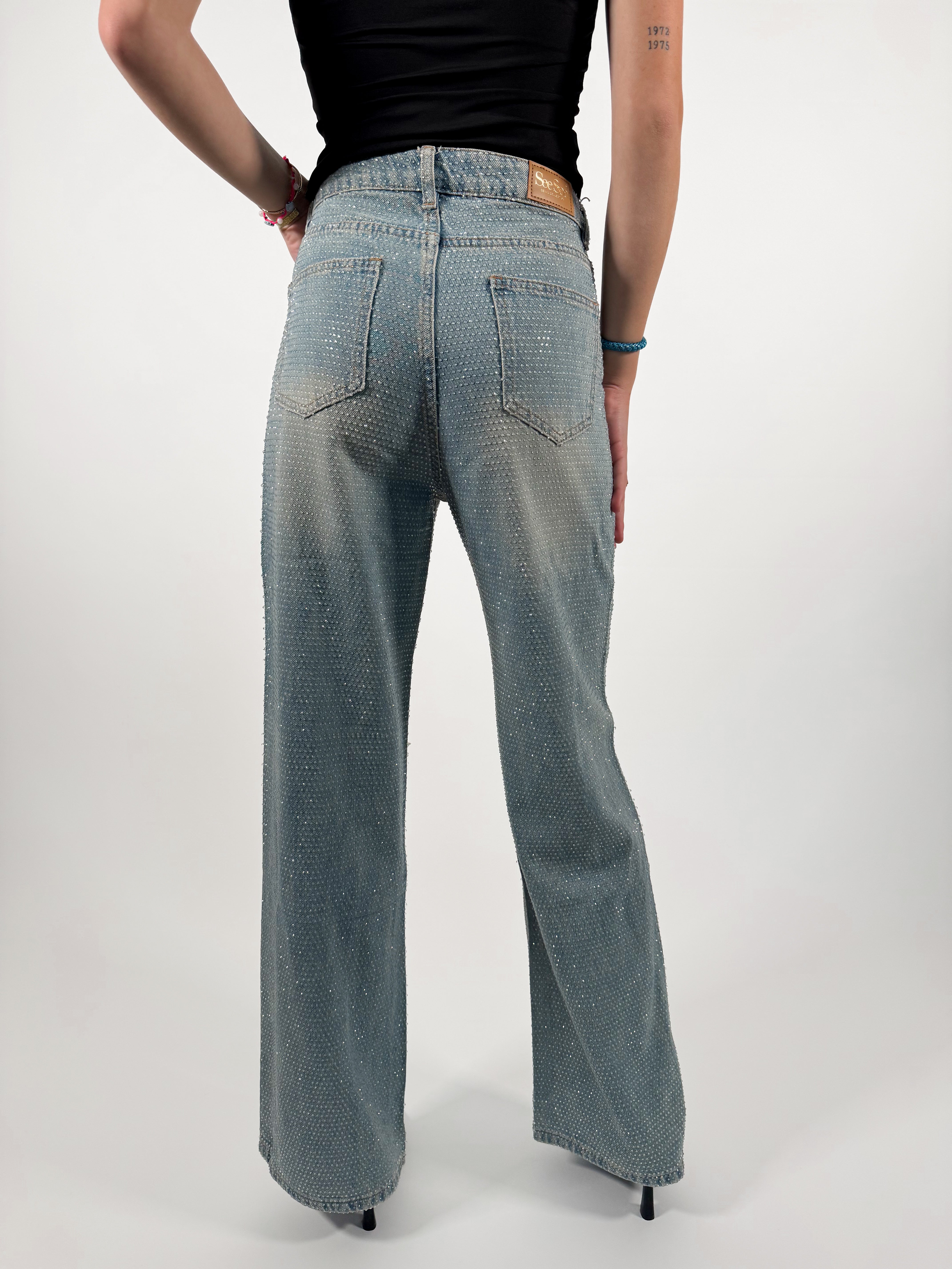Serene Cove™ | Liv wide jeans washed denim