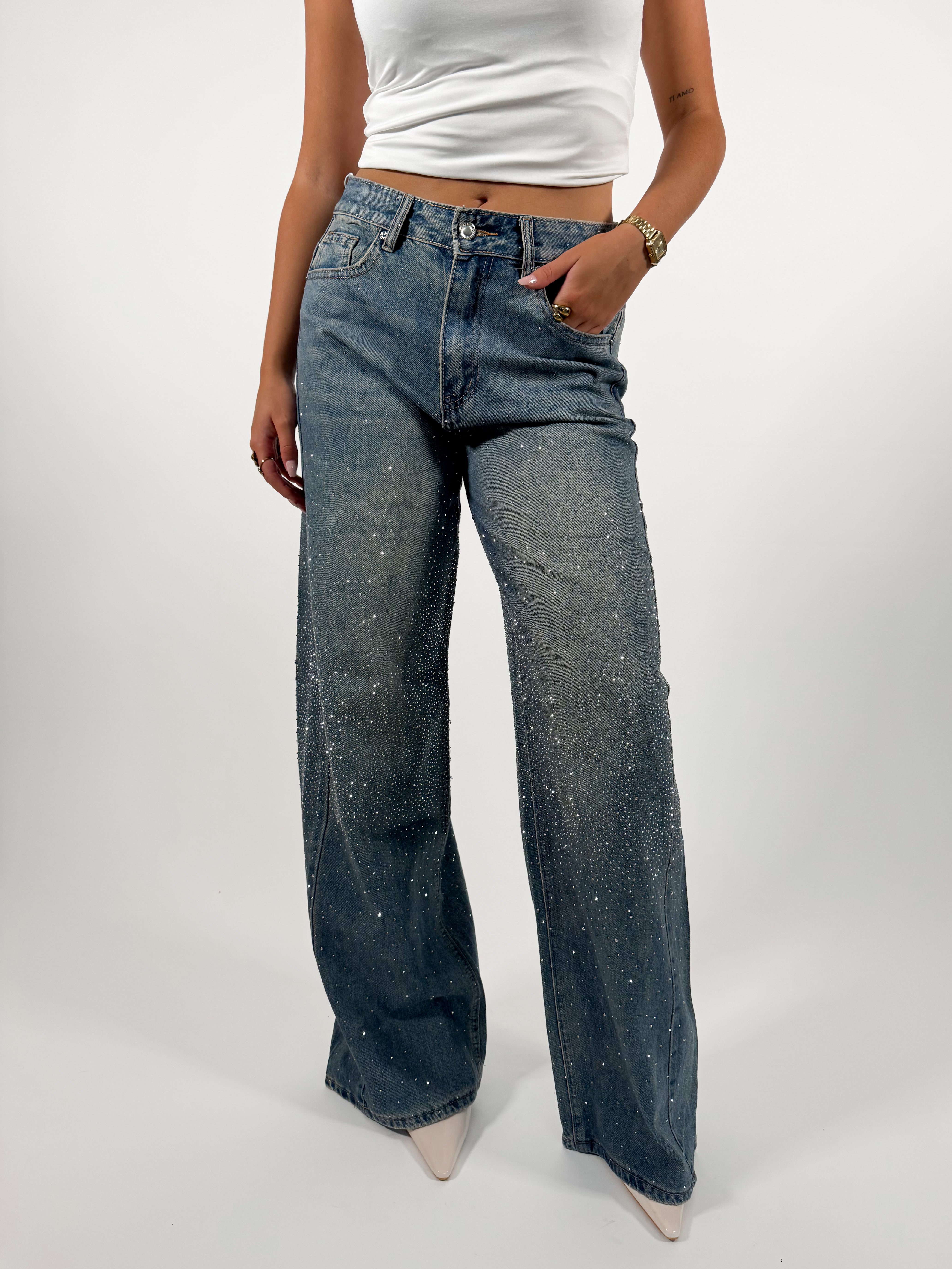 Serene Cove™ | Sophie wide jeans washed denim