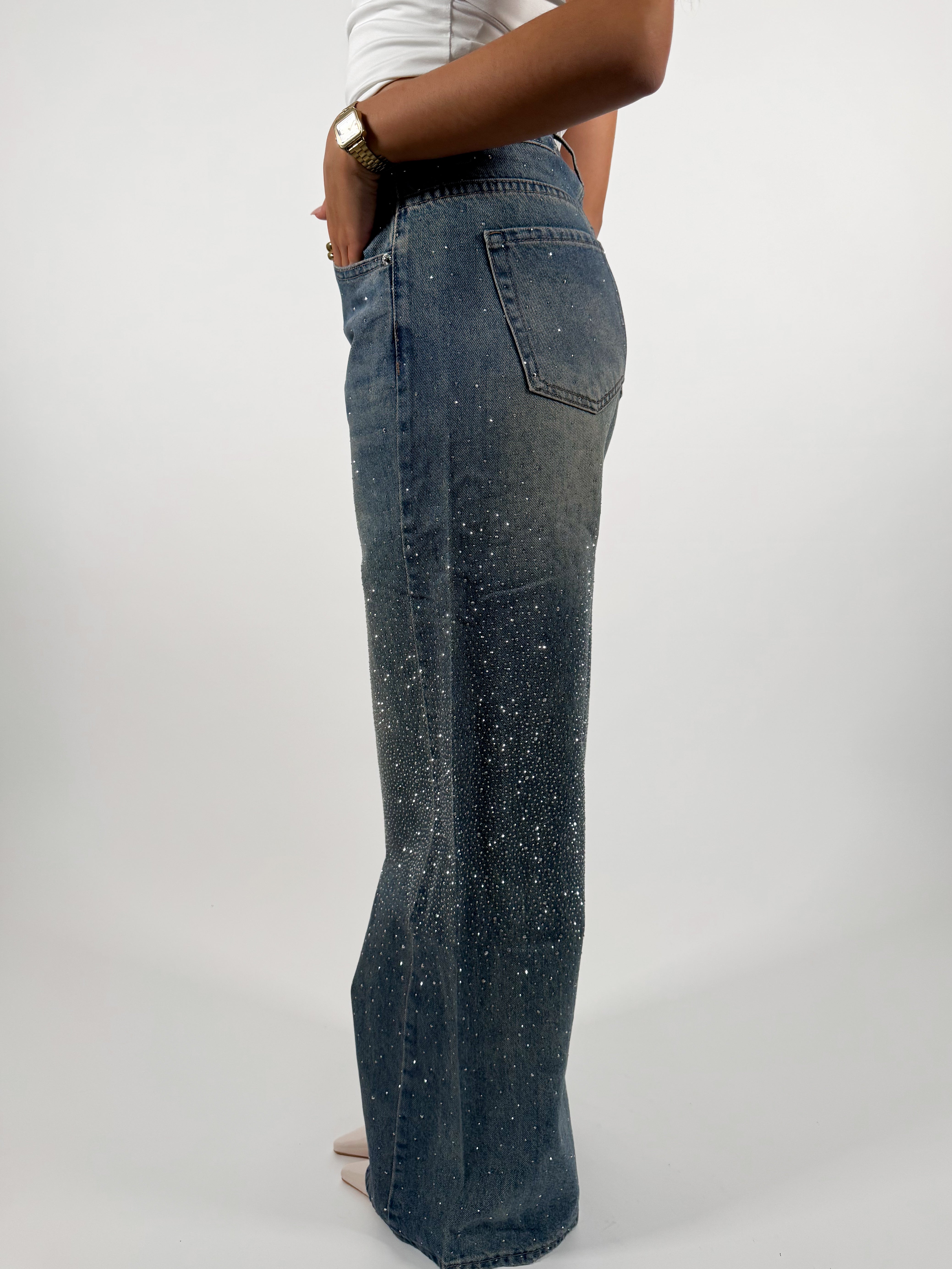 Serene Cove™ | Sophie wide jeans washed denim
