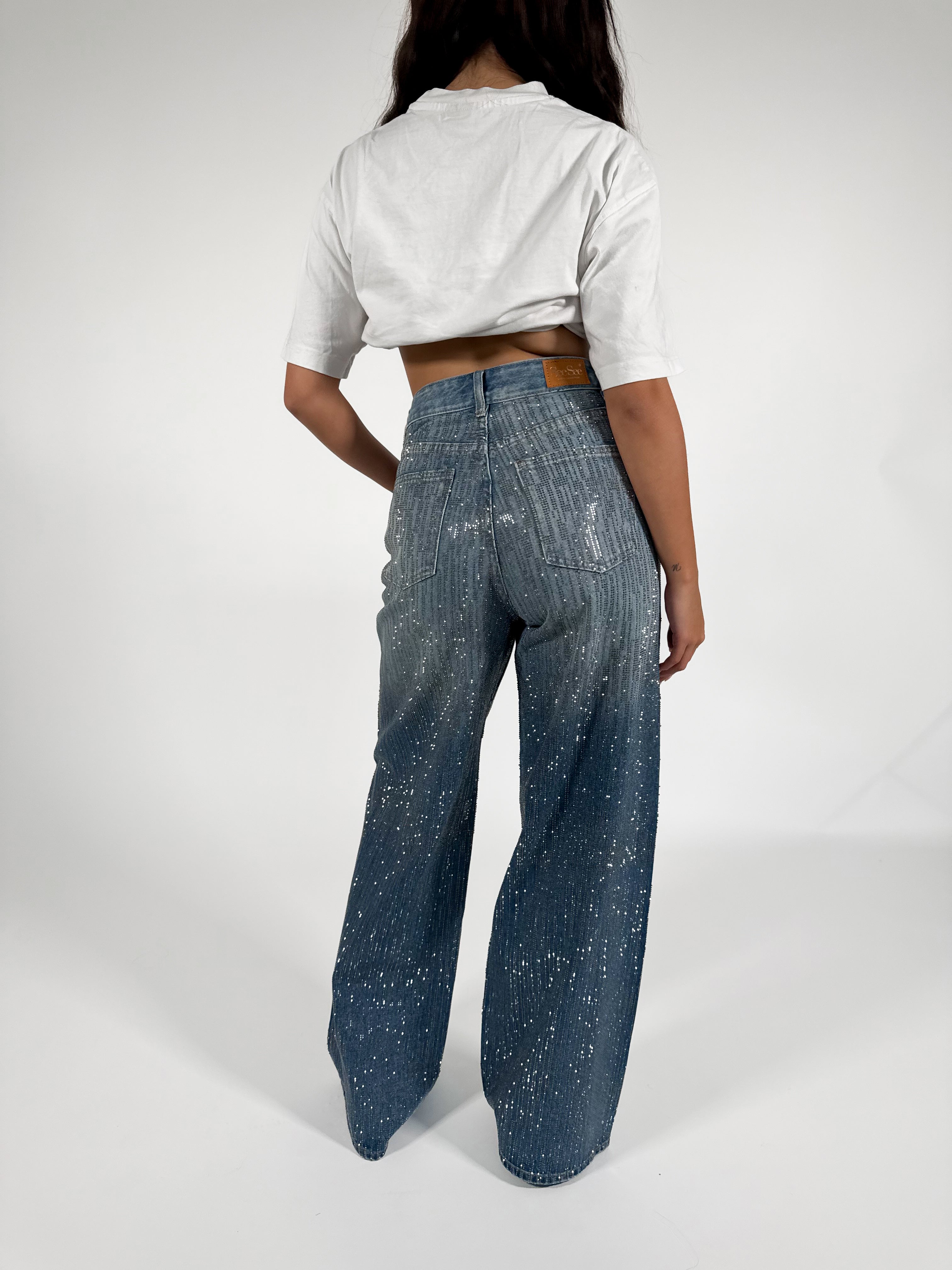 Serene Cove™ | Lotte extra wide jeans mid denim