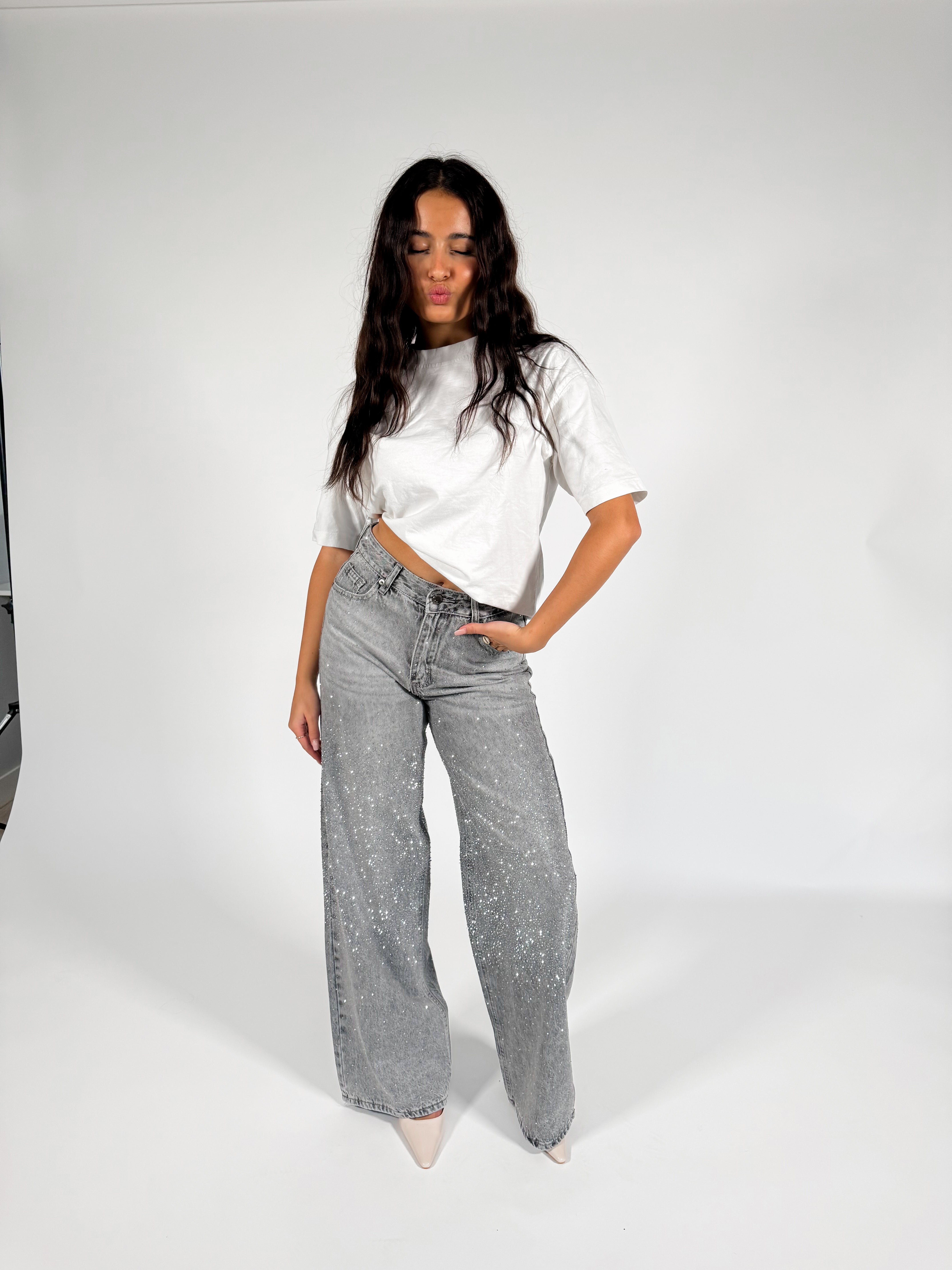 Serene Cove™ | Sophie wide jeans grey