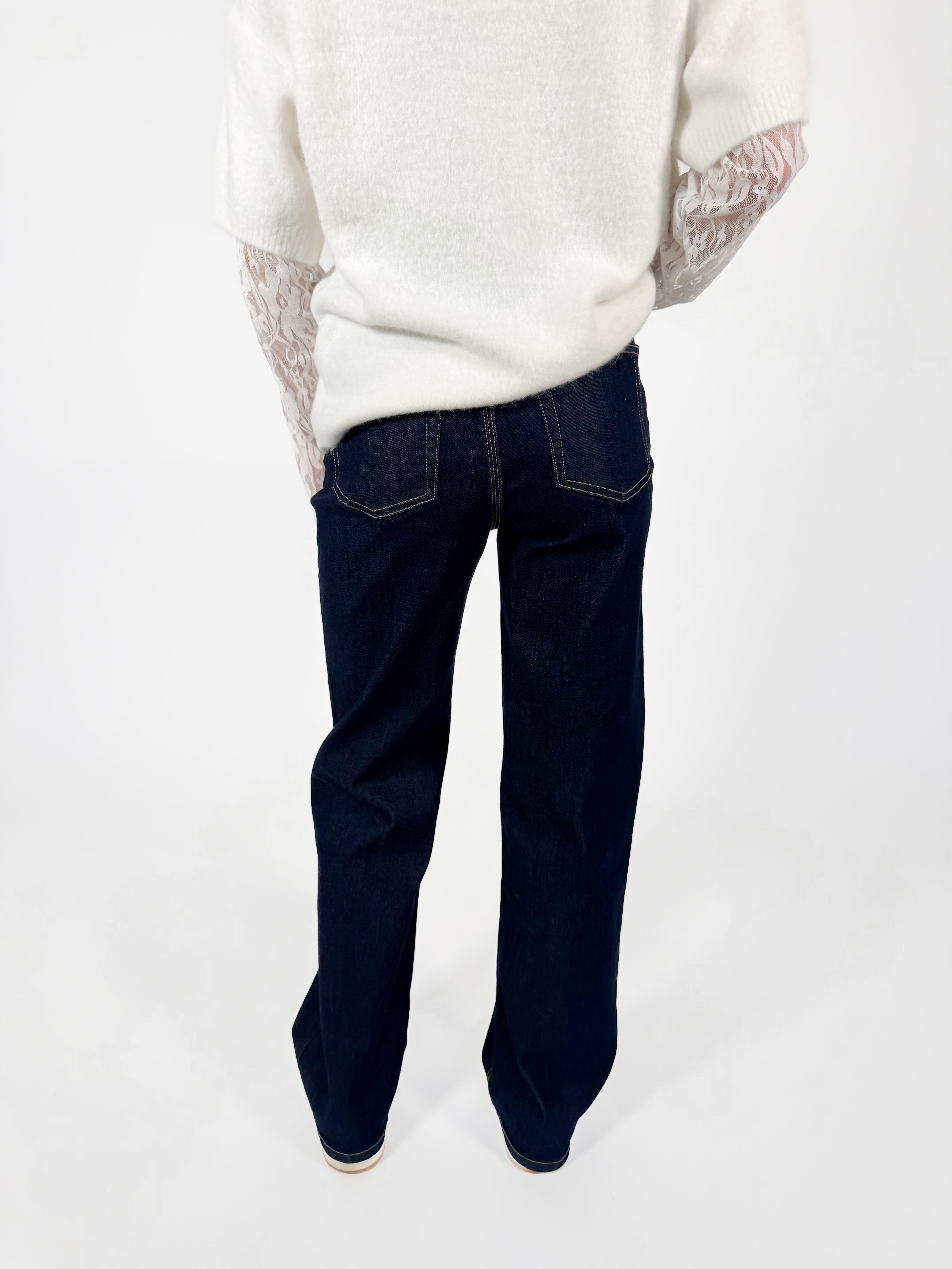 Serene Cove™ | Stretch - Ayla wide jeans navy blue