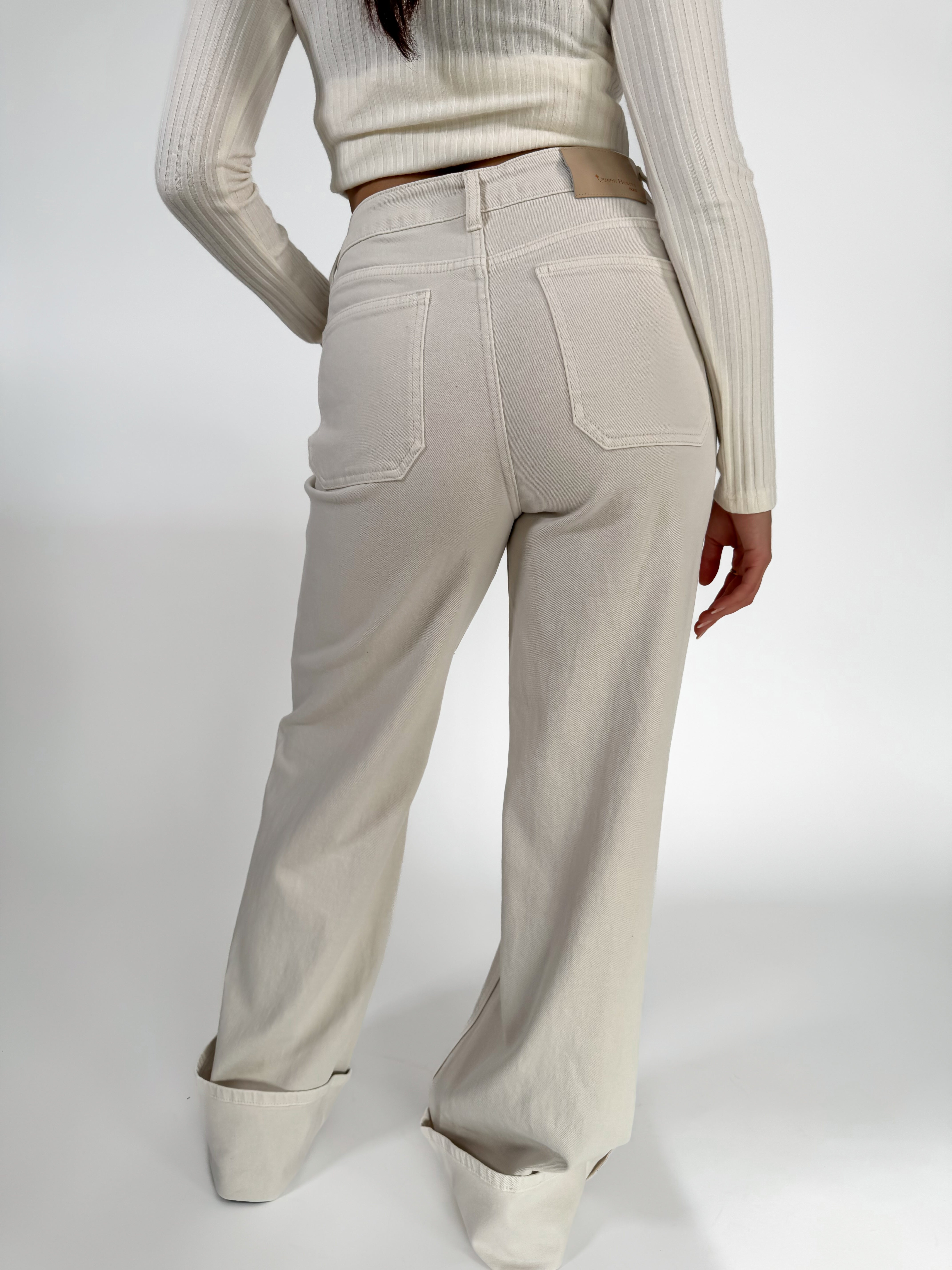 Serene Cove™ | Stretch - Chiara wide jeans crème