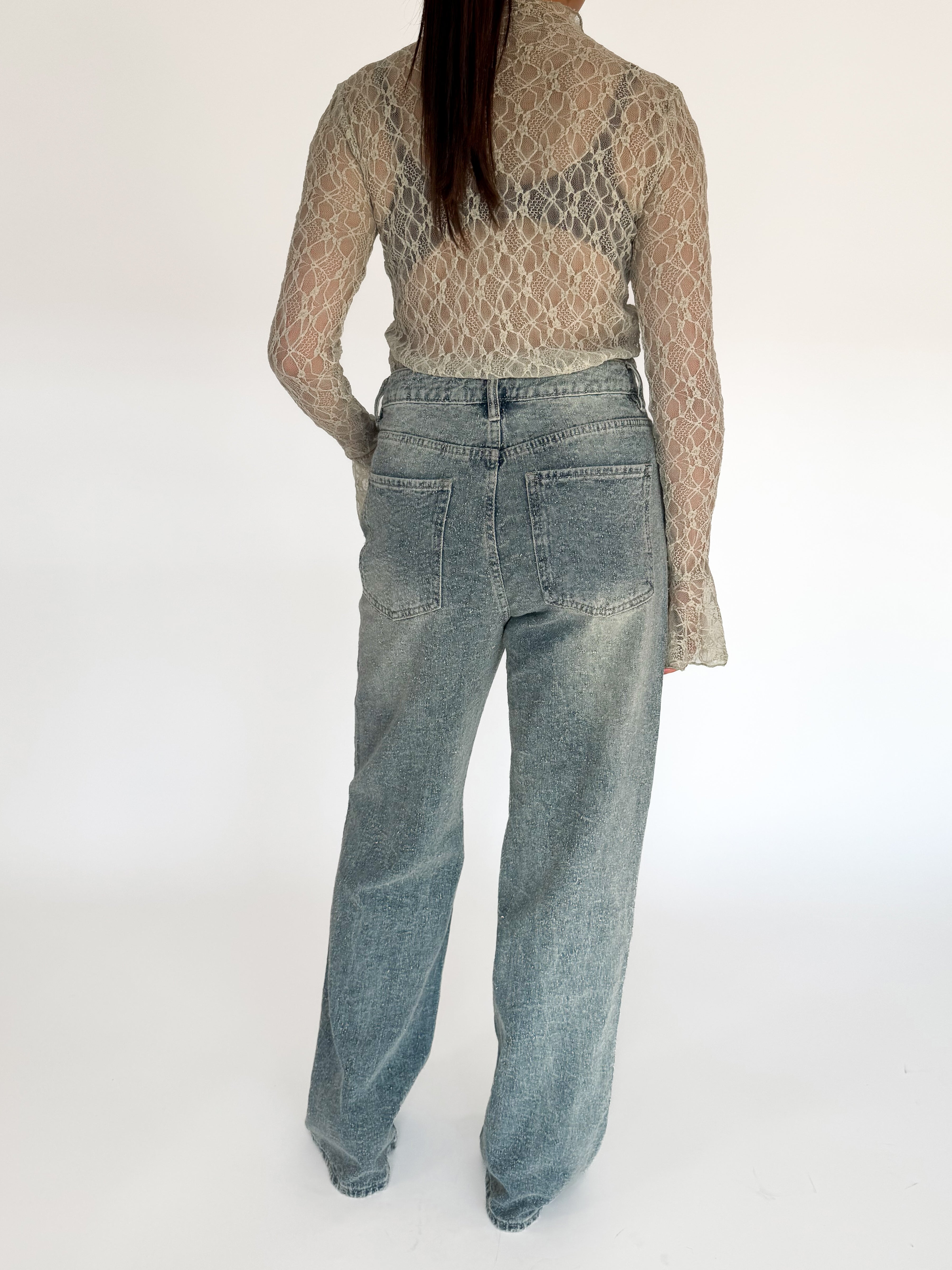 Serene Cove™ | Linda wide jeans washed denim