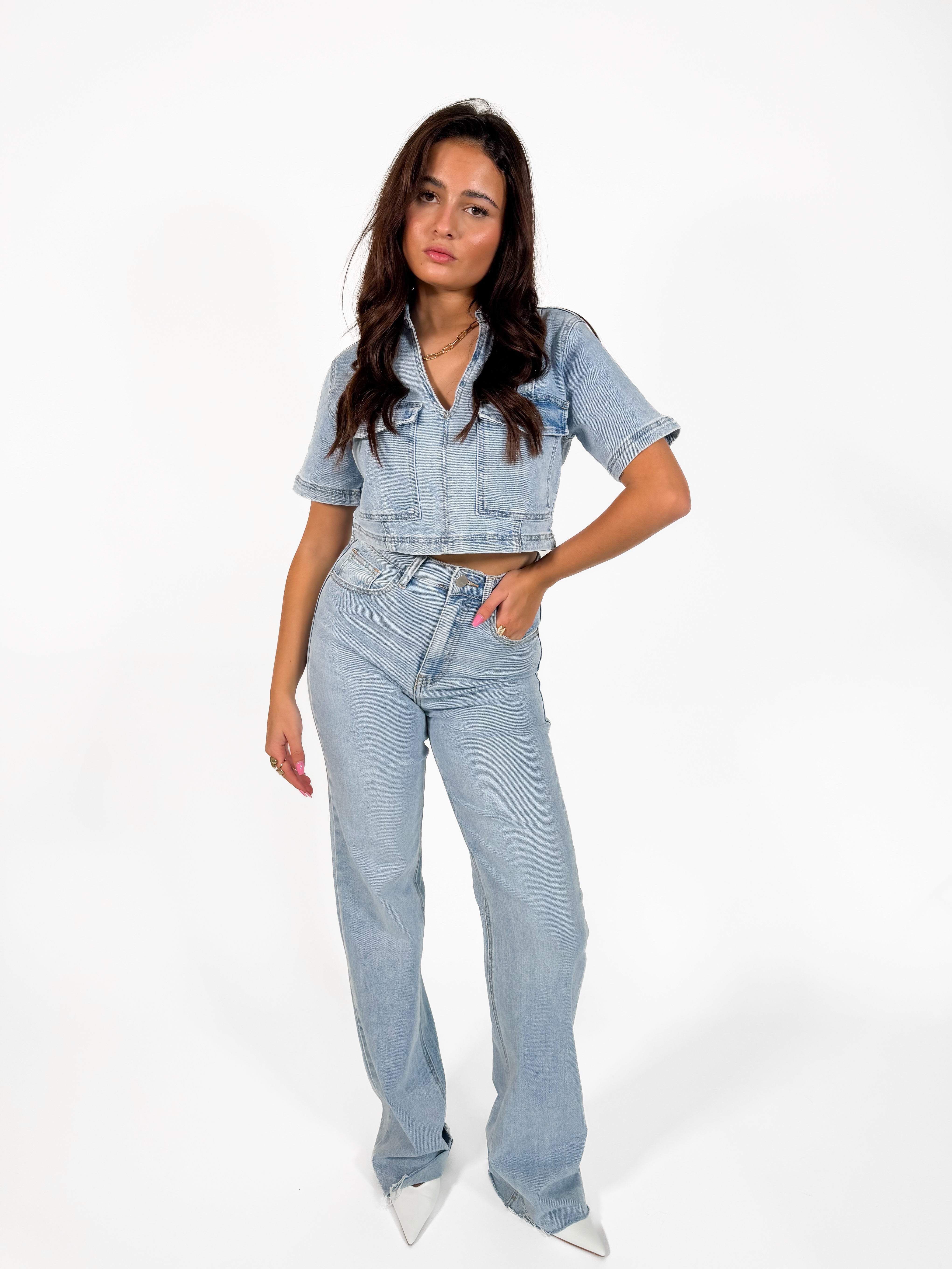 Serene Cove™ | Tall - Stretch - Loes wide jeans light denim