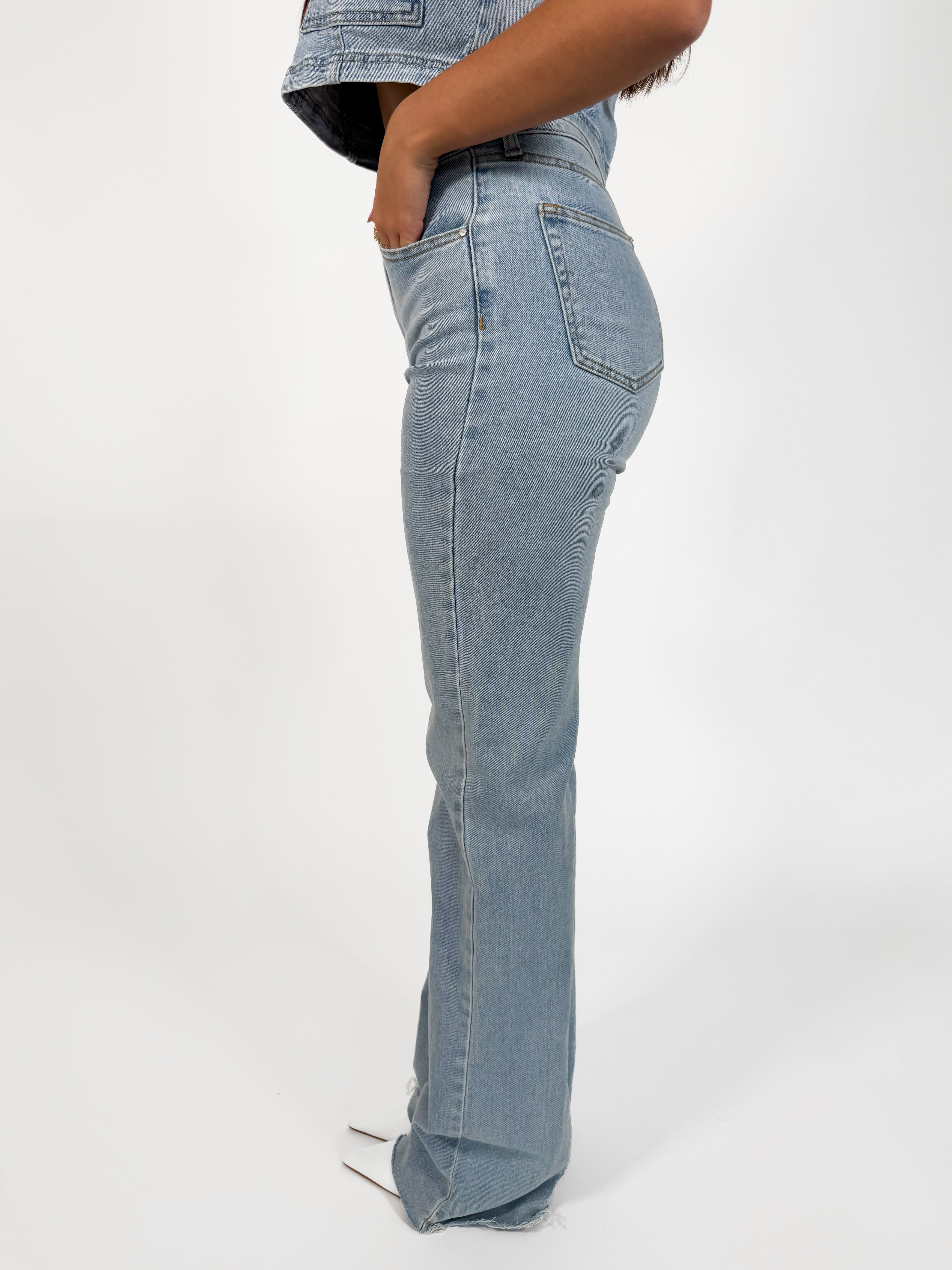 Serene Cove™ | Tall - Stretch - Loes wide jeans light denim