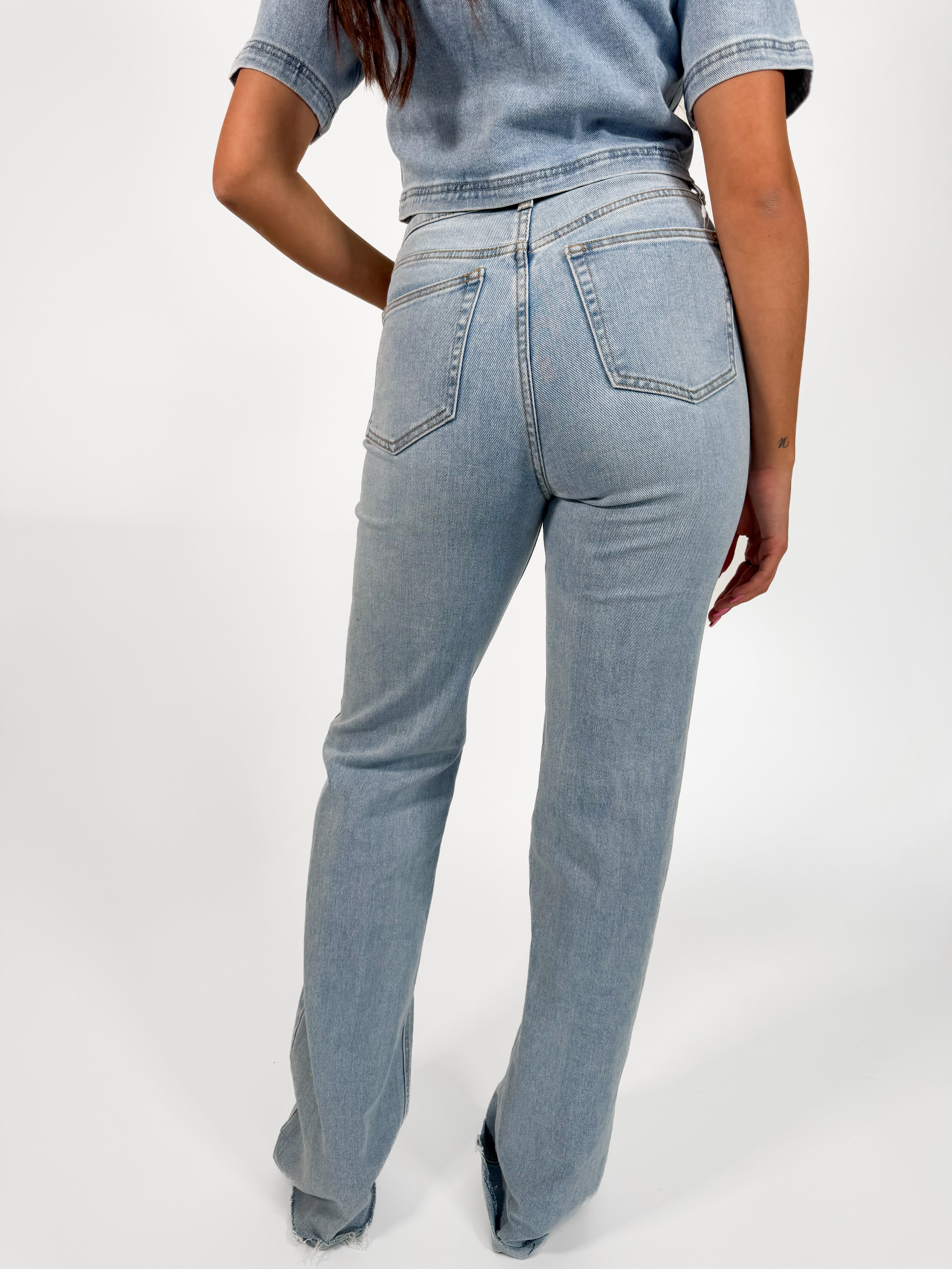 Serene Cove™ | Tall - Stretch - Loes wide jeans light denim