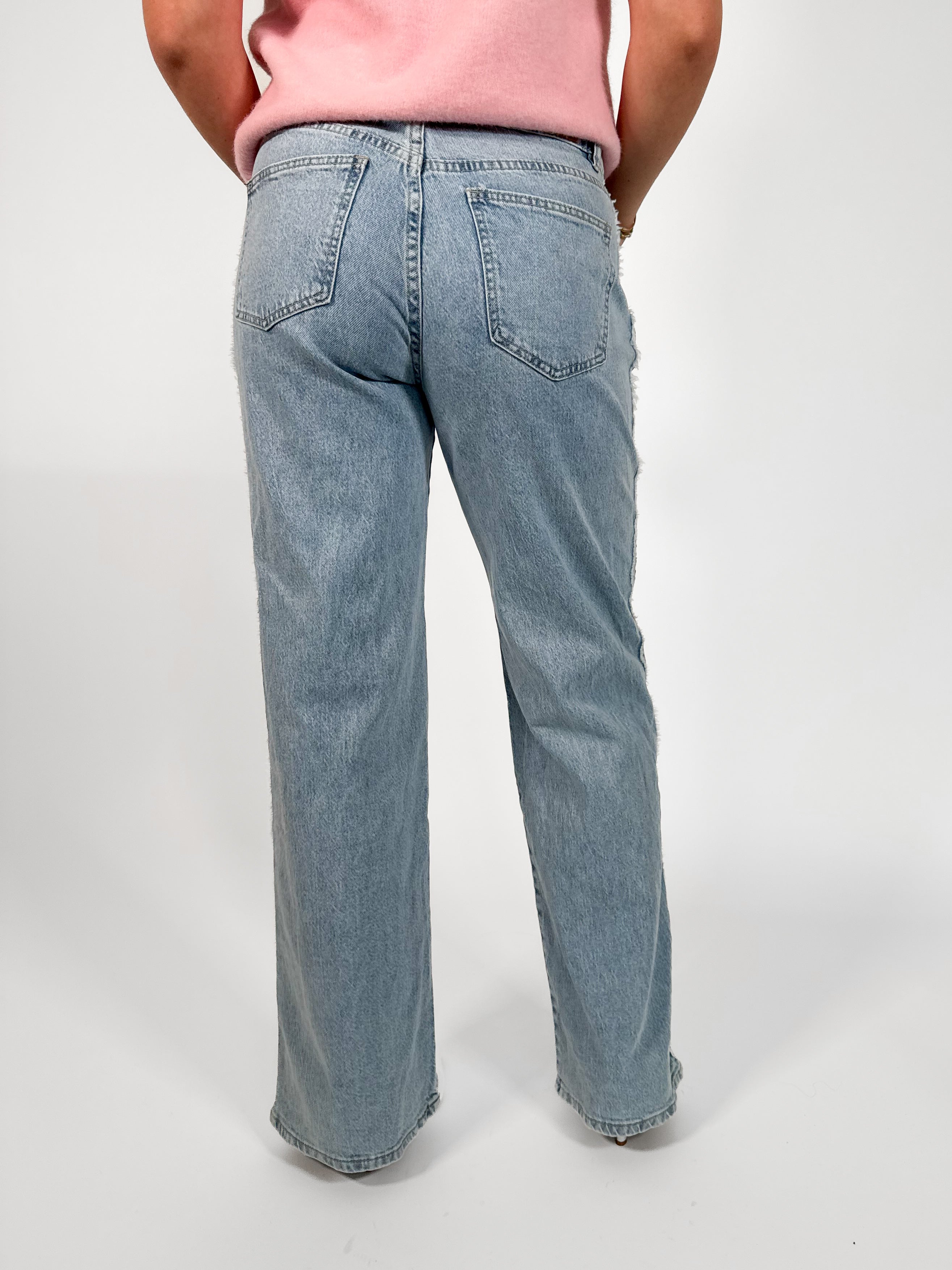 Serene Cove™ | Stretch - Tess wide jeans light denim