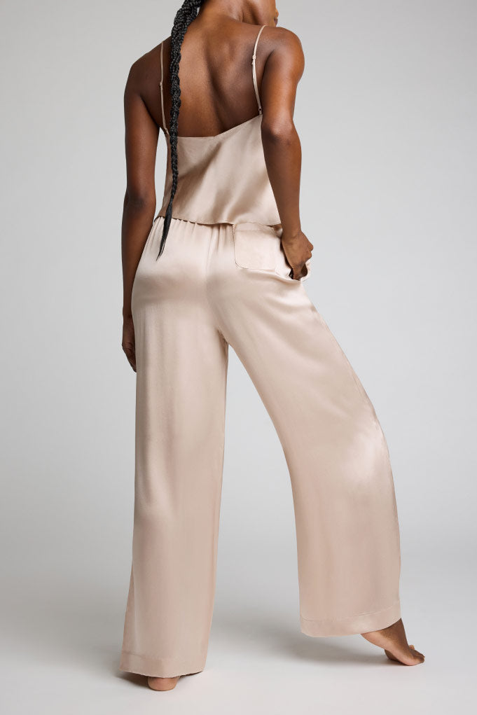 Serene Cove™ | Eclipse Silk Track Pant in Fizz