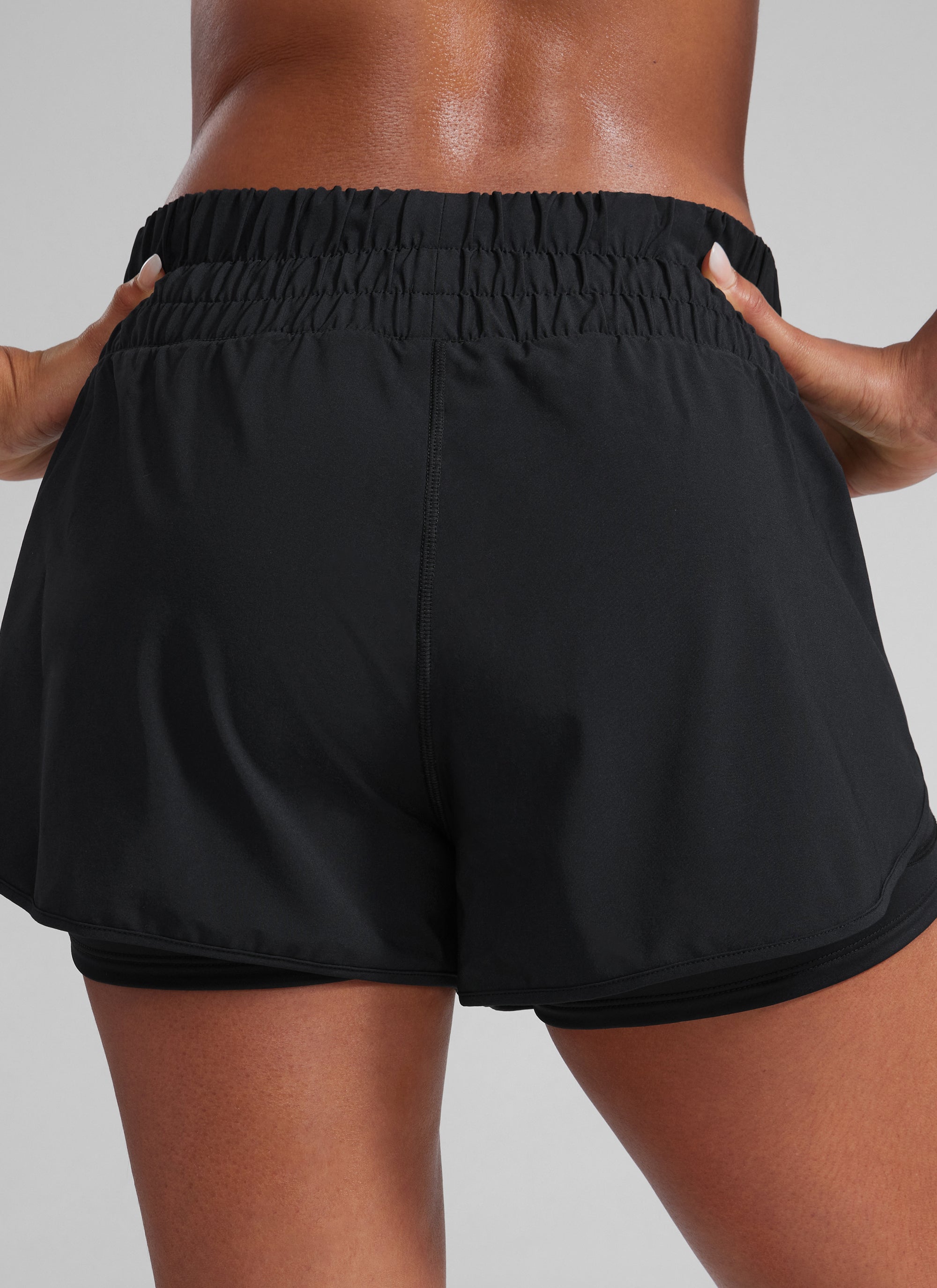 Serene Cove™ | Feathery-Fit Zachte High-Rise 2 in 1 Short 3''